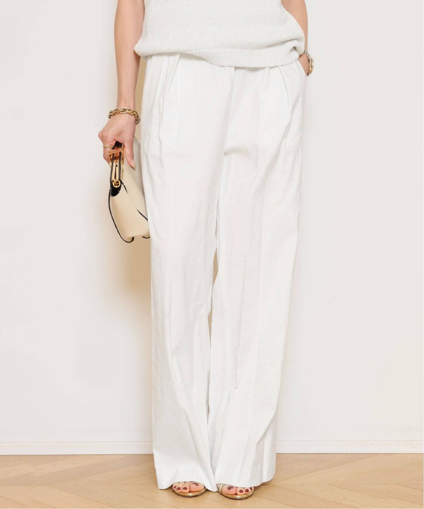 STRETCH TWILL タックパンツ（その他パンツ）｜MUSE de Deuxieme