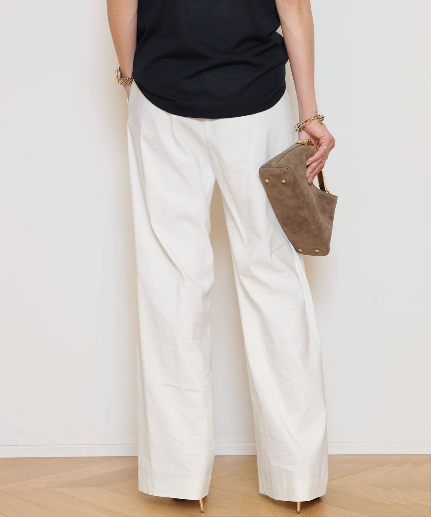 STRETCH TWILL タックパンツ（その他パンツ）｜MUSE de Deuxieme