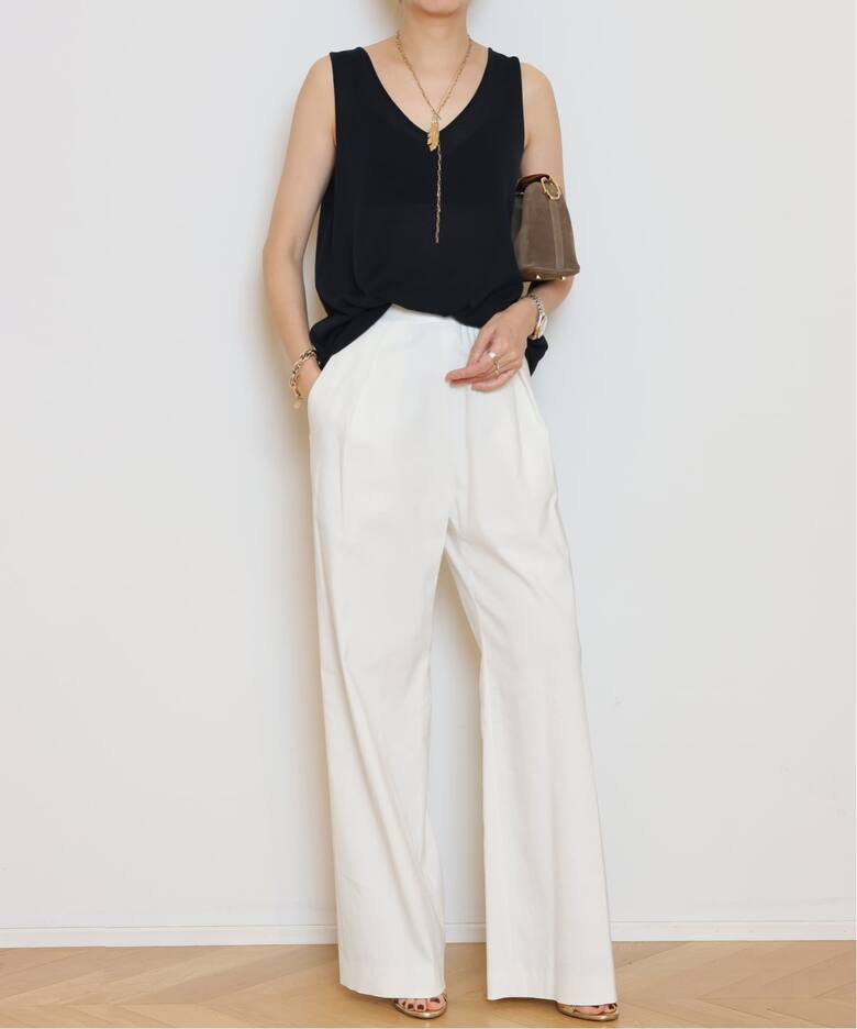STRETCH TWILL タックパンツ（その他パンツ）｜MUSE de Deuxieme 