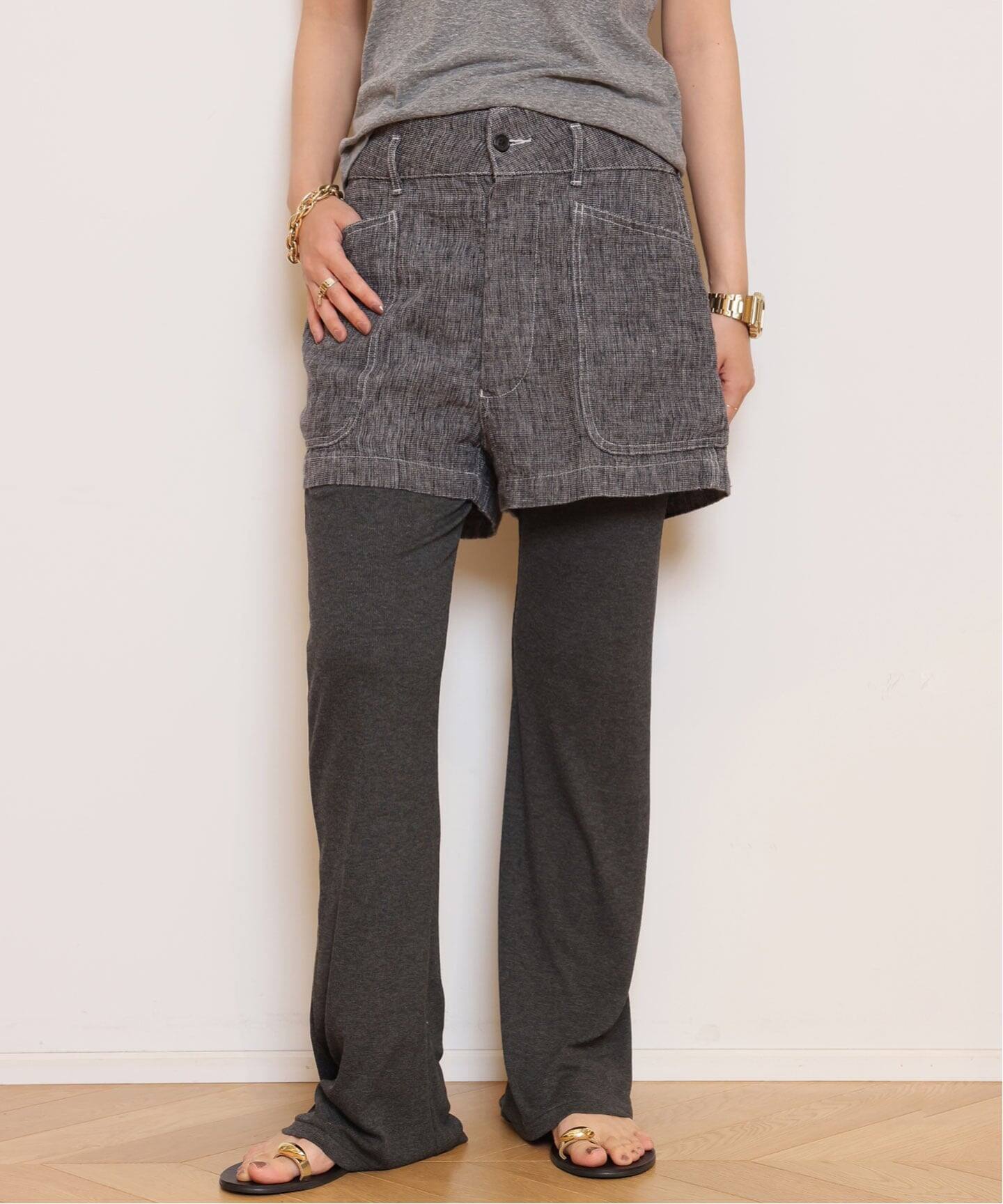 Rayon rib パンツ（その他パンツ）｜MUSE de Deuxieme Classe