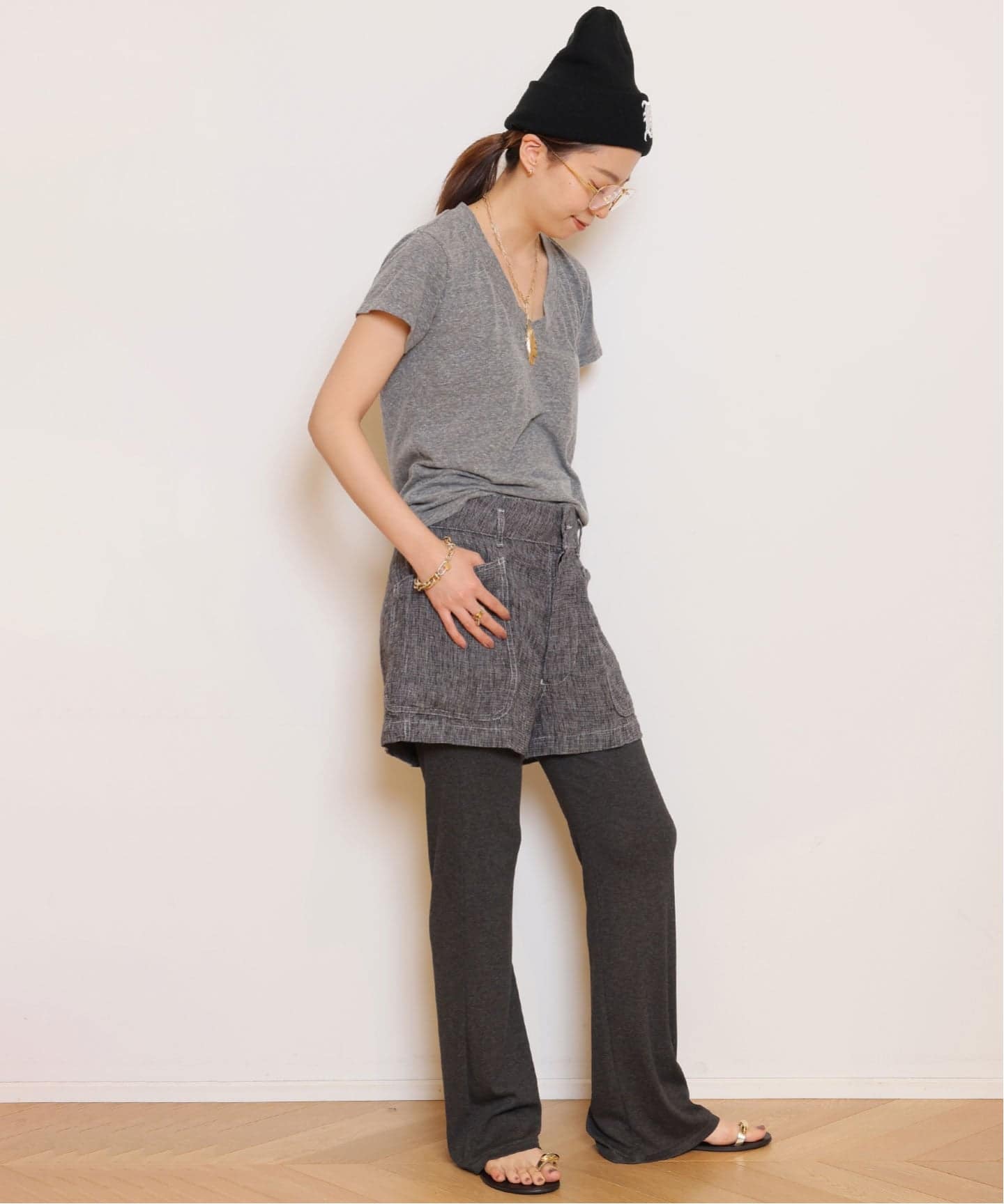 Rayon rib パンツ（その他パンツ）｜MUSE de Deuxieme Classe