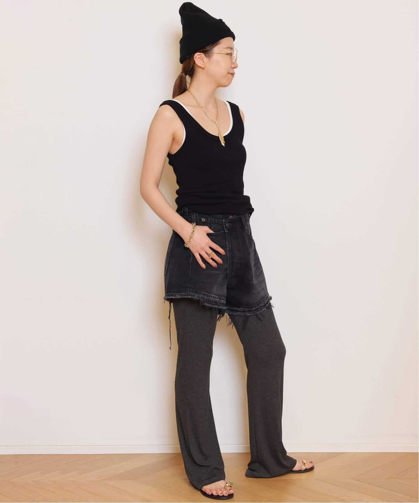 Rayon rib パンツ（その他パンツ）｜MUSE de Deuxieme Classe