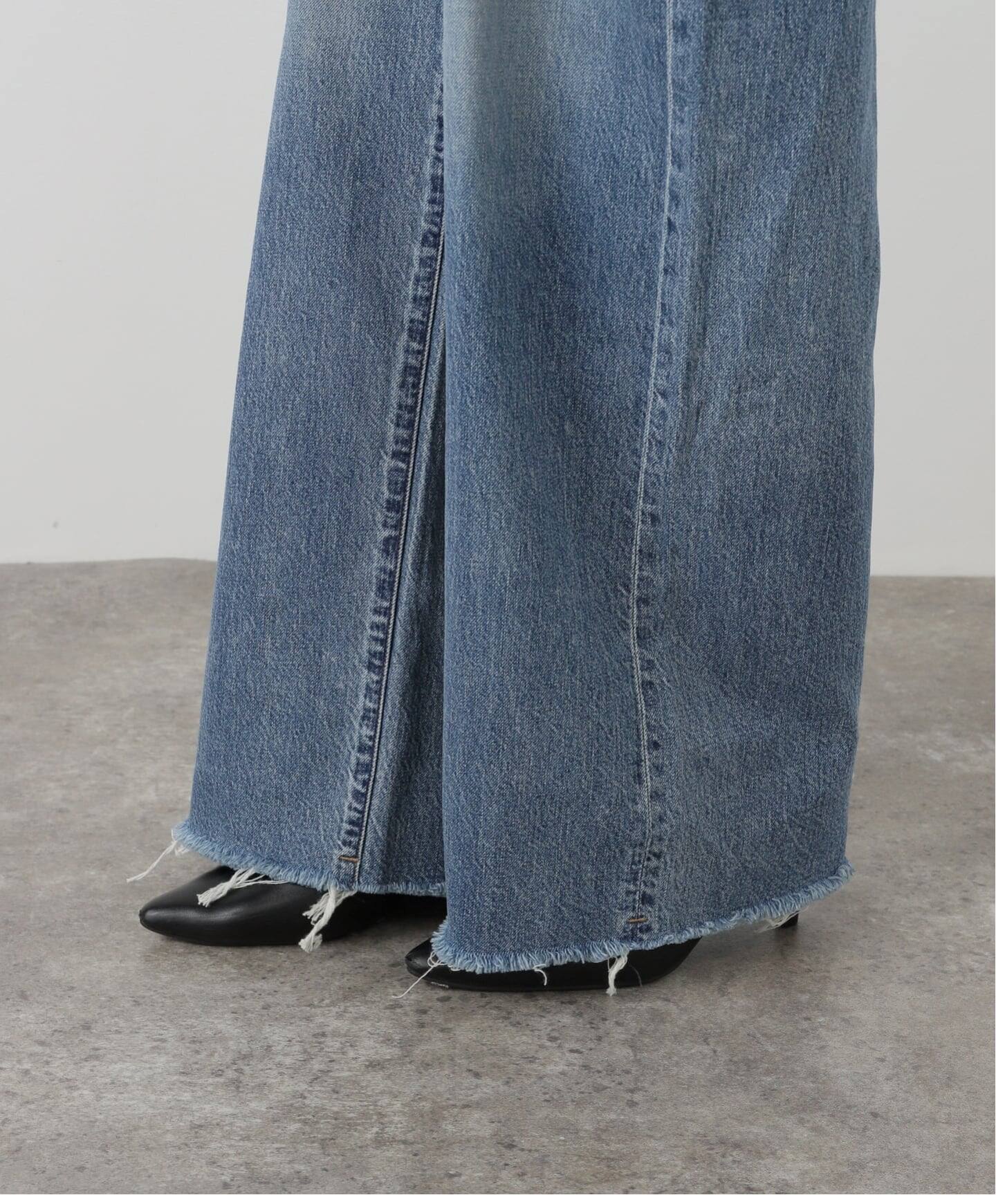 Attick by Johnbull アティックバイジョンブル　ペインターパンツ ATTICK BY JOHNBULL/アティック バイ ジョンブル】DAMAGE WIDE デニム