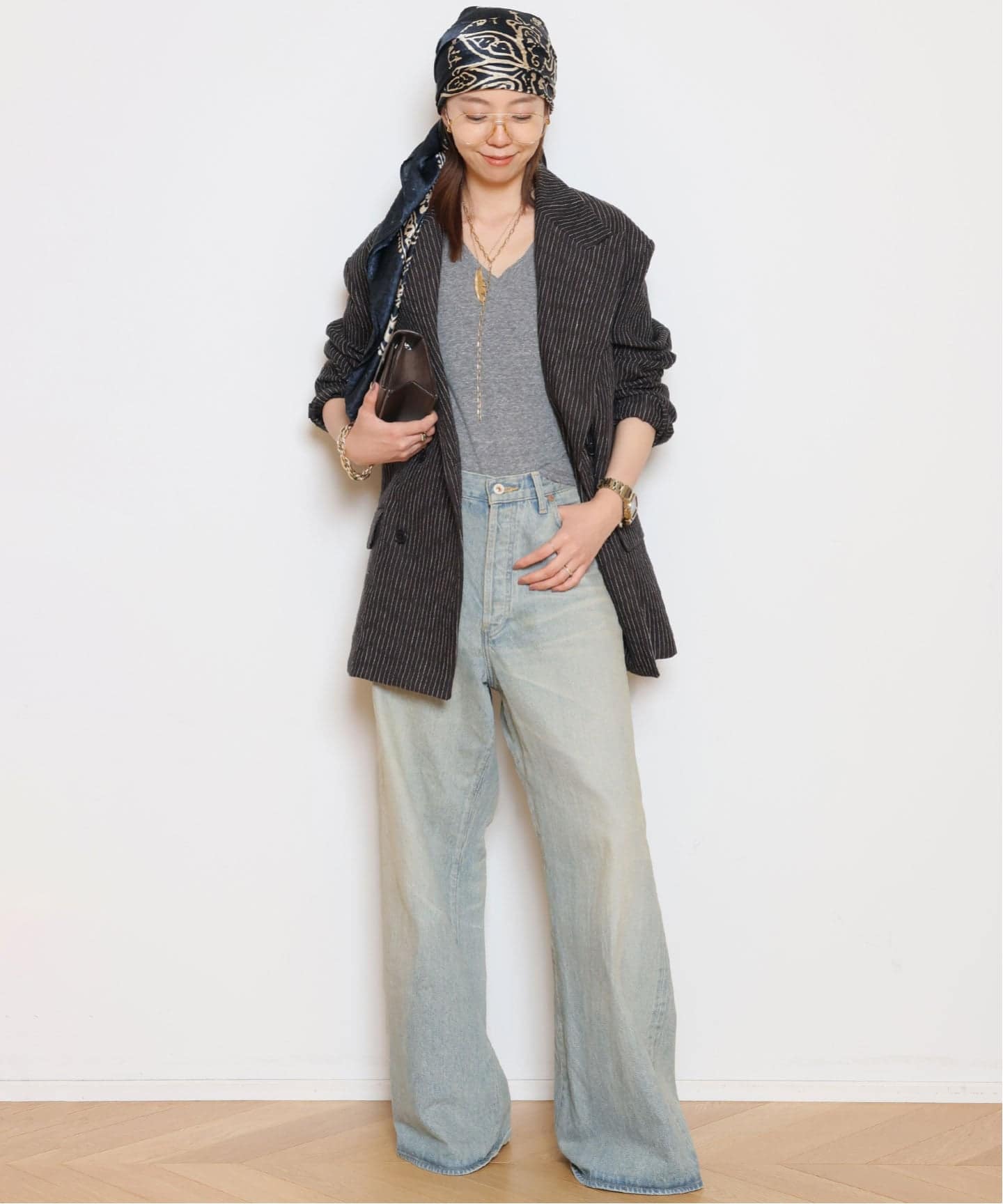 ミューズドドゥーズィエムクラス HERILL NEPDENIM WIDE PT HERILL/ヘリル】HL Denim Wideパンツ（デニムパンツ・ジーンズ）｜MUSE