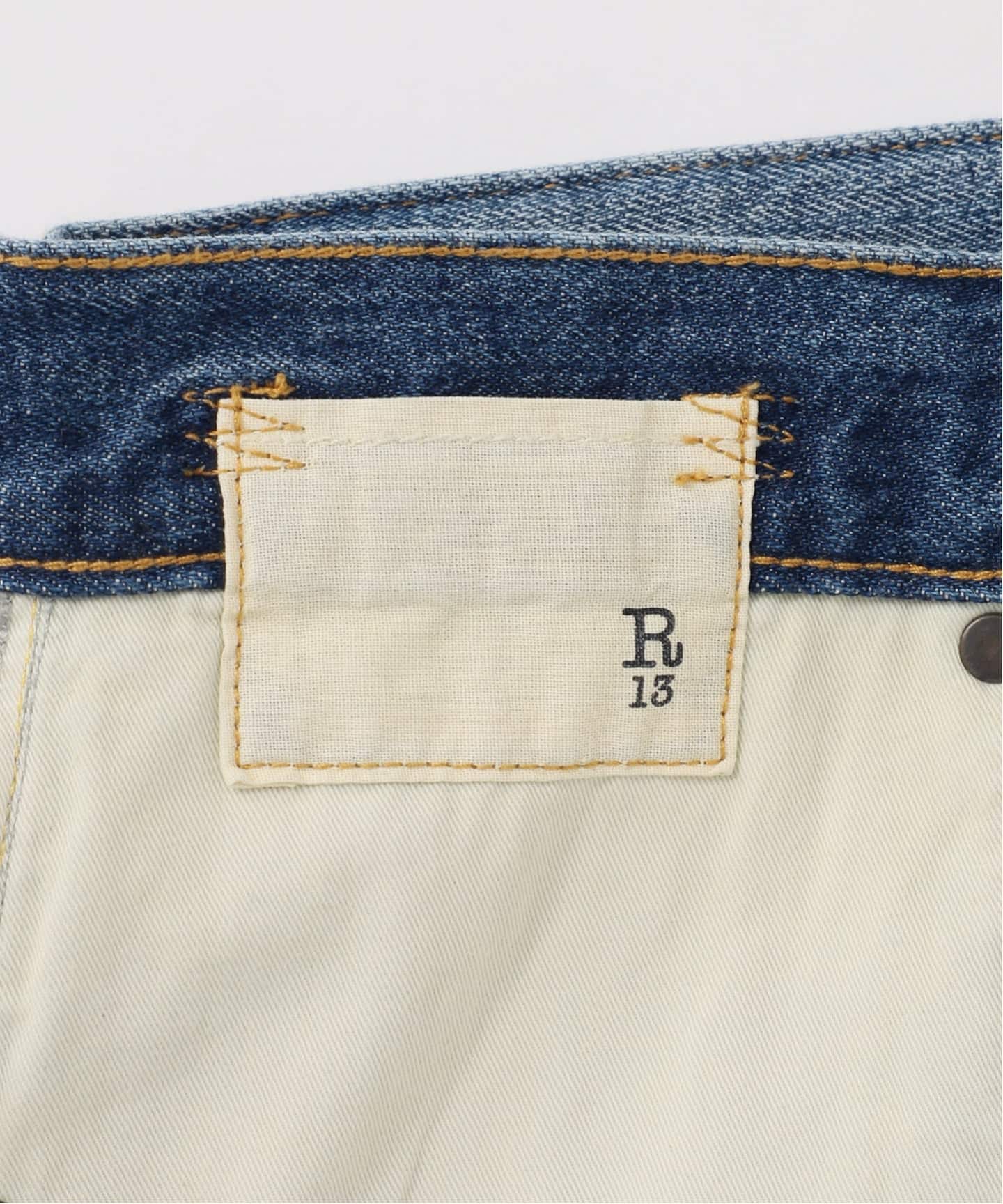 アールサーティーン ドゥーズィエムクラス キックフィット デニムパンツ 28 R13/アールサーティーン】TAILORED DROP デニム（デニムパンツ