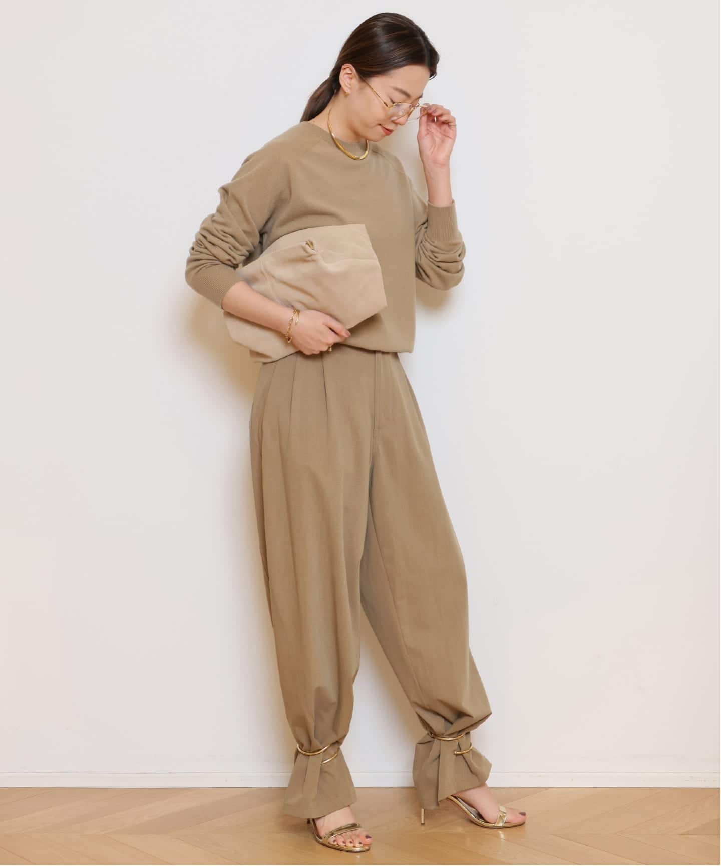 DARKPARK/ダークパーク】PHEBE CUFF ADORNED WOOL パンツ（その他