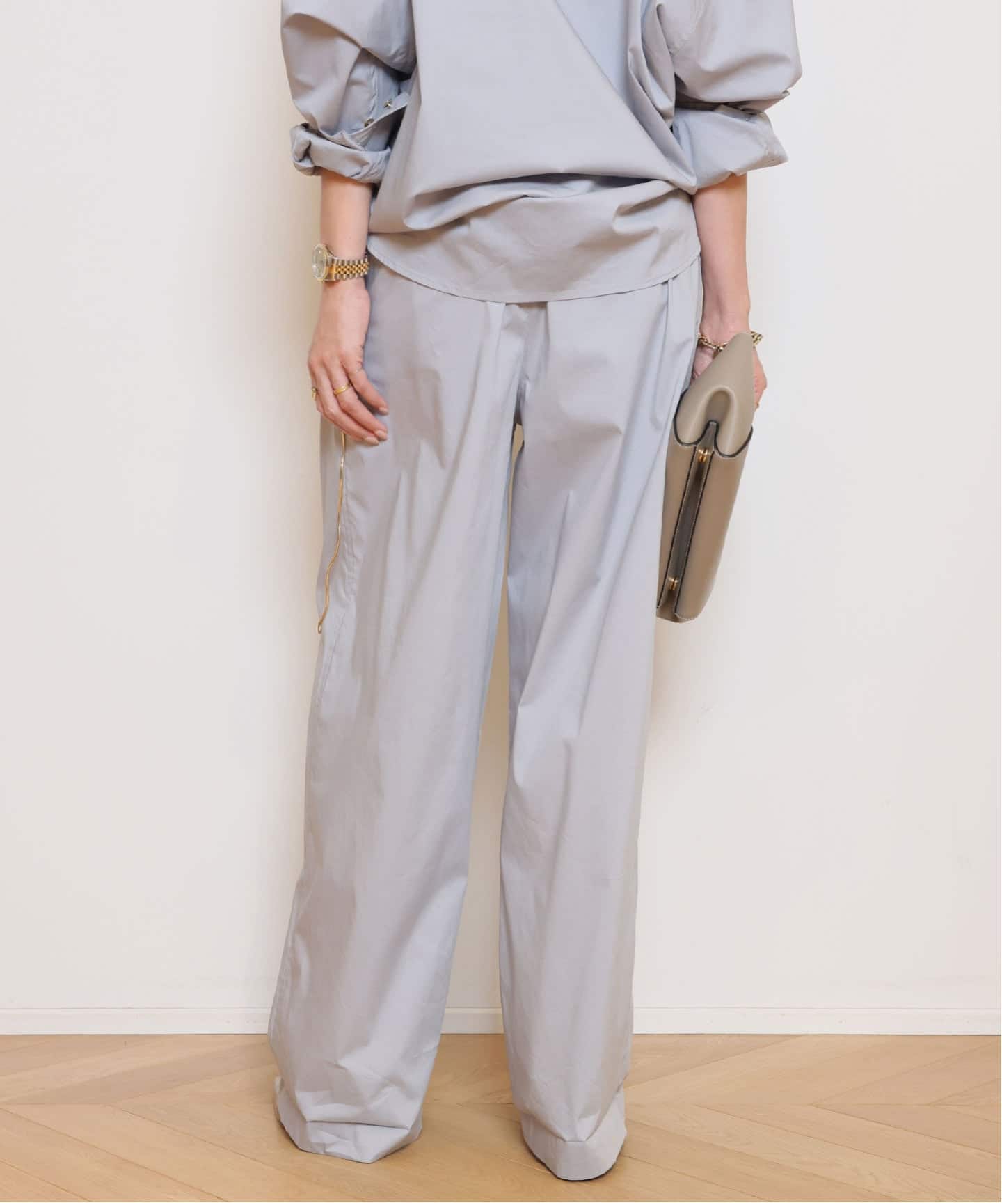 DARKPARK/ダークパーク】DANIELLE CHAIN POPELINE WIDE パンツ