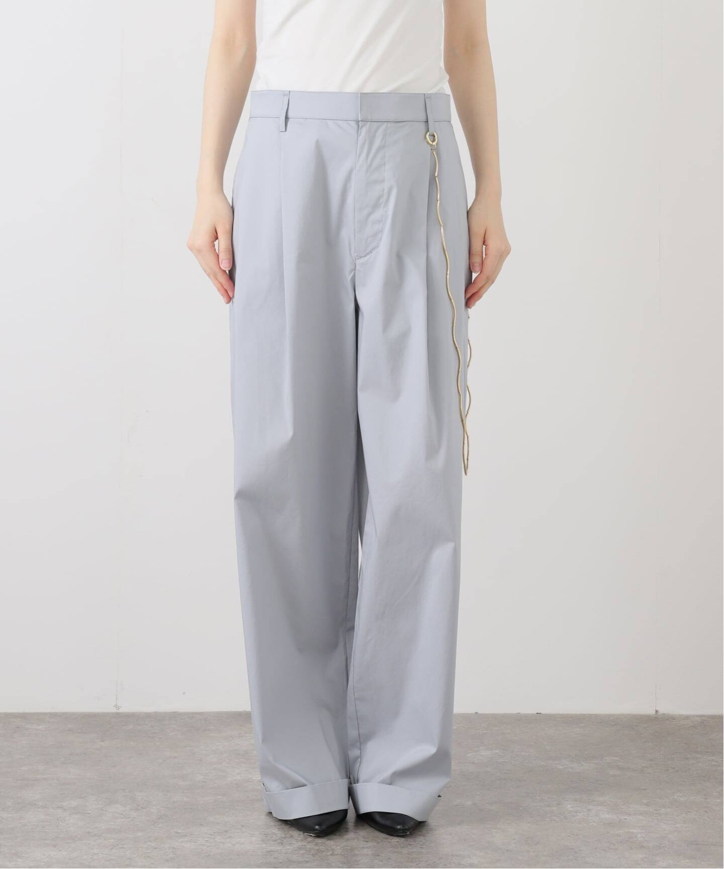 DARKPARK/ダークパーク】DANIELLE CHAIN POPELINE WIDE パンツ