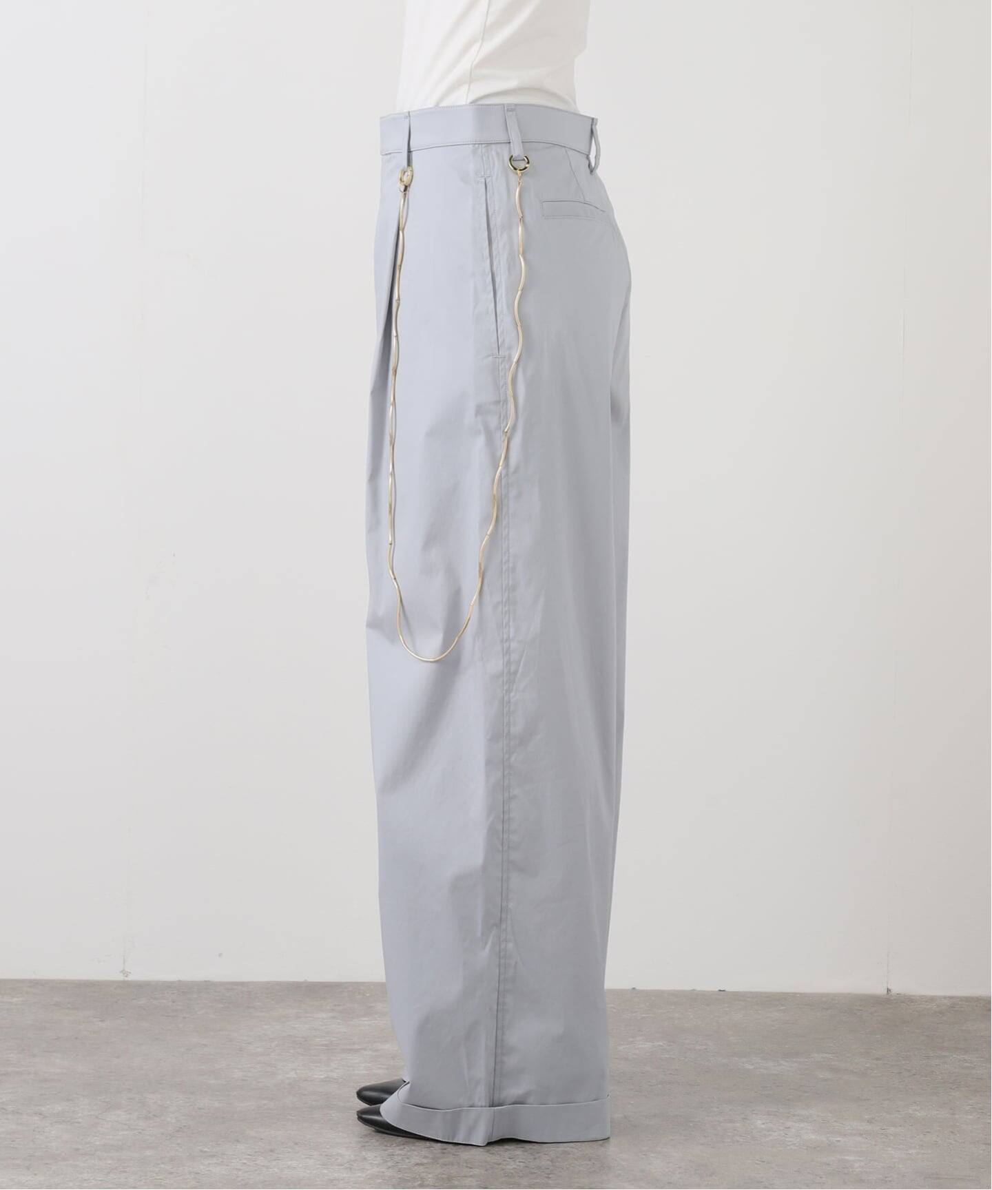 DARKPARK/ダークパーク】DANIELLE CHAIN POPELINE WIDE パンツ