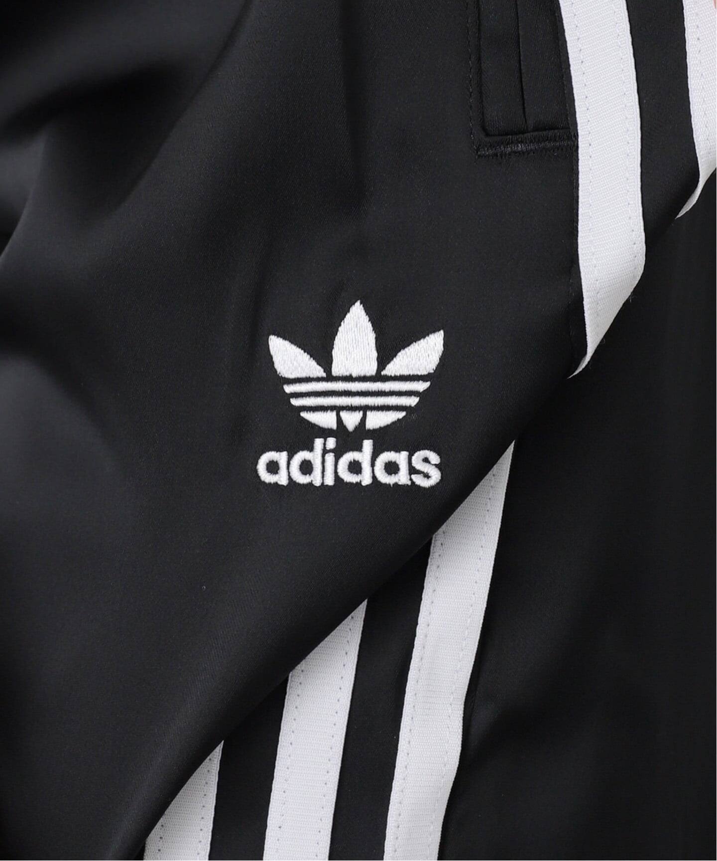 ADIDAS/アディダス】SATIN WIDE LEG TRACK パンツ（BLACK）（ジャージ
