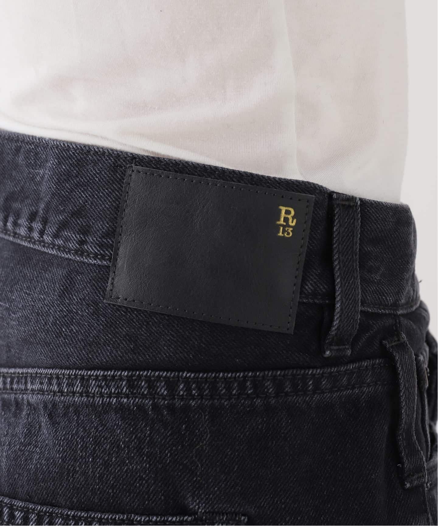 R13/アールサーティーン】CROSSOVER ショートパンツ(BLACK)（ショート