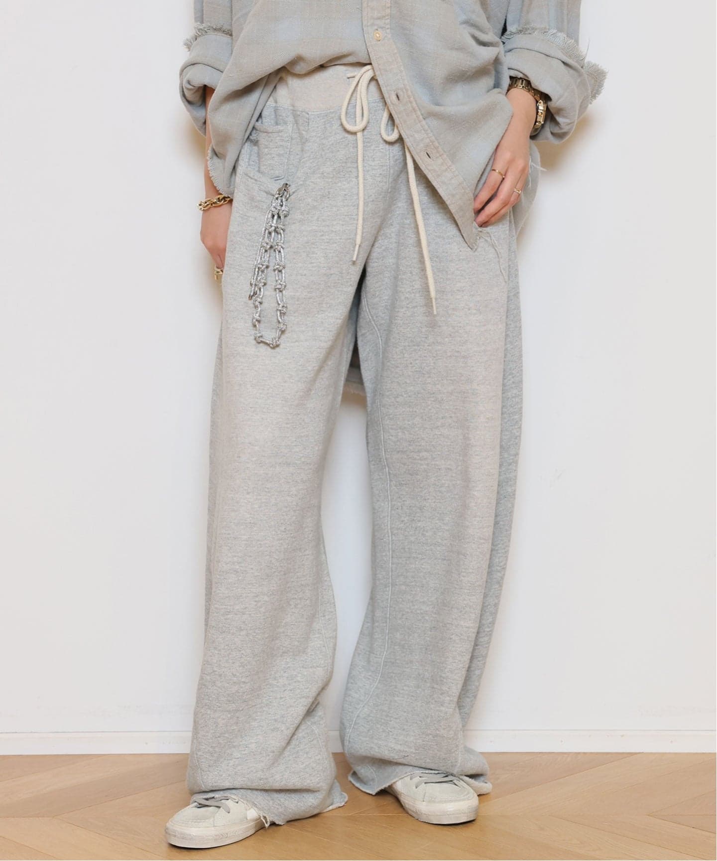 R13/アールサーティーン】 RELAXED DARTED SWEAT パンツ（スウェット