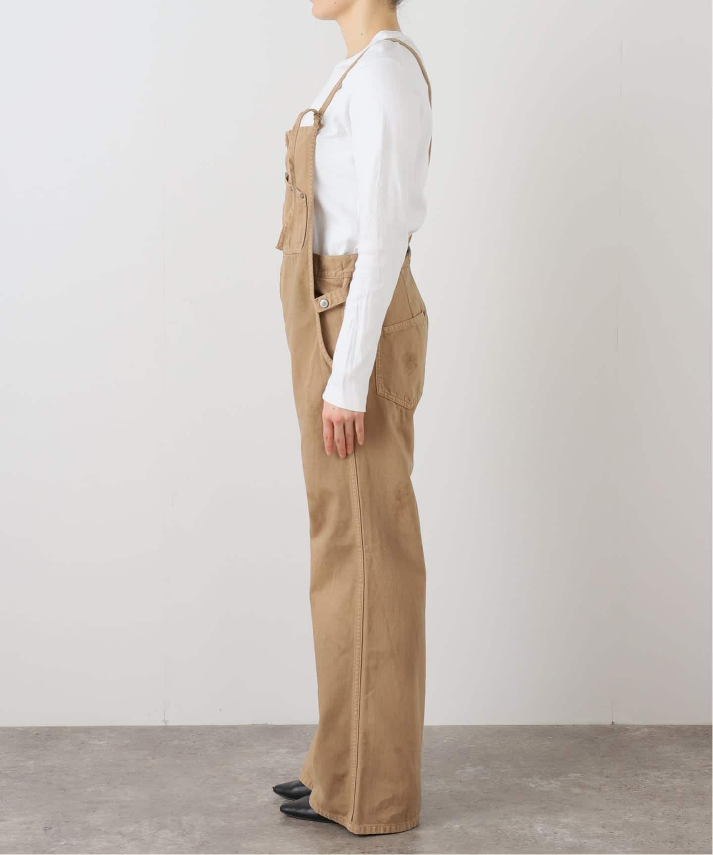 JOHNBULL フレンチサロペット(キャメル)（サロペット／オーバーオール