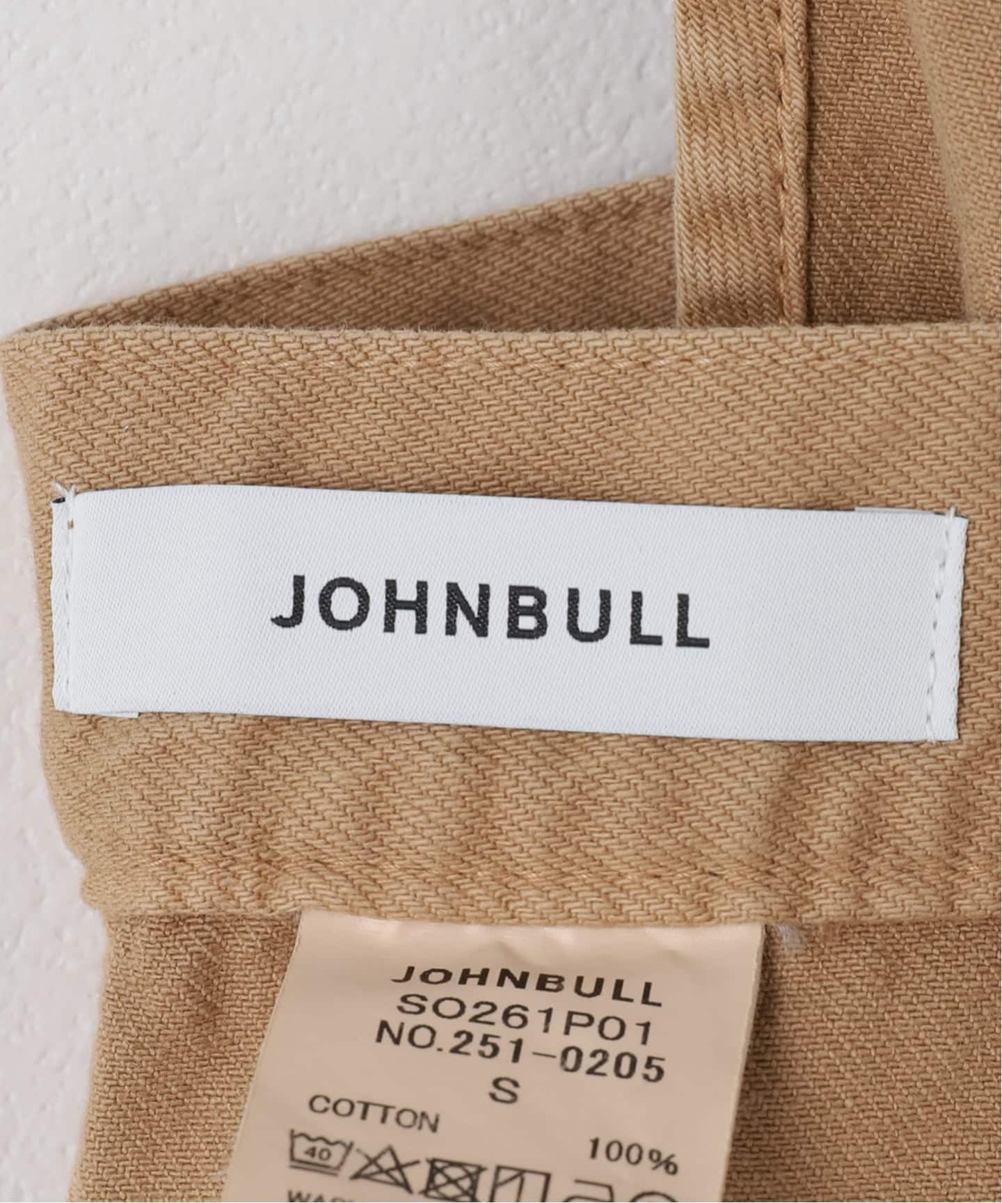 JOHNBULL フレンチサロペット(キャメル)（サロペット／オーバーオール