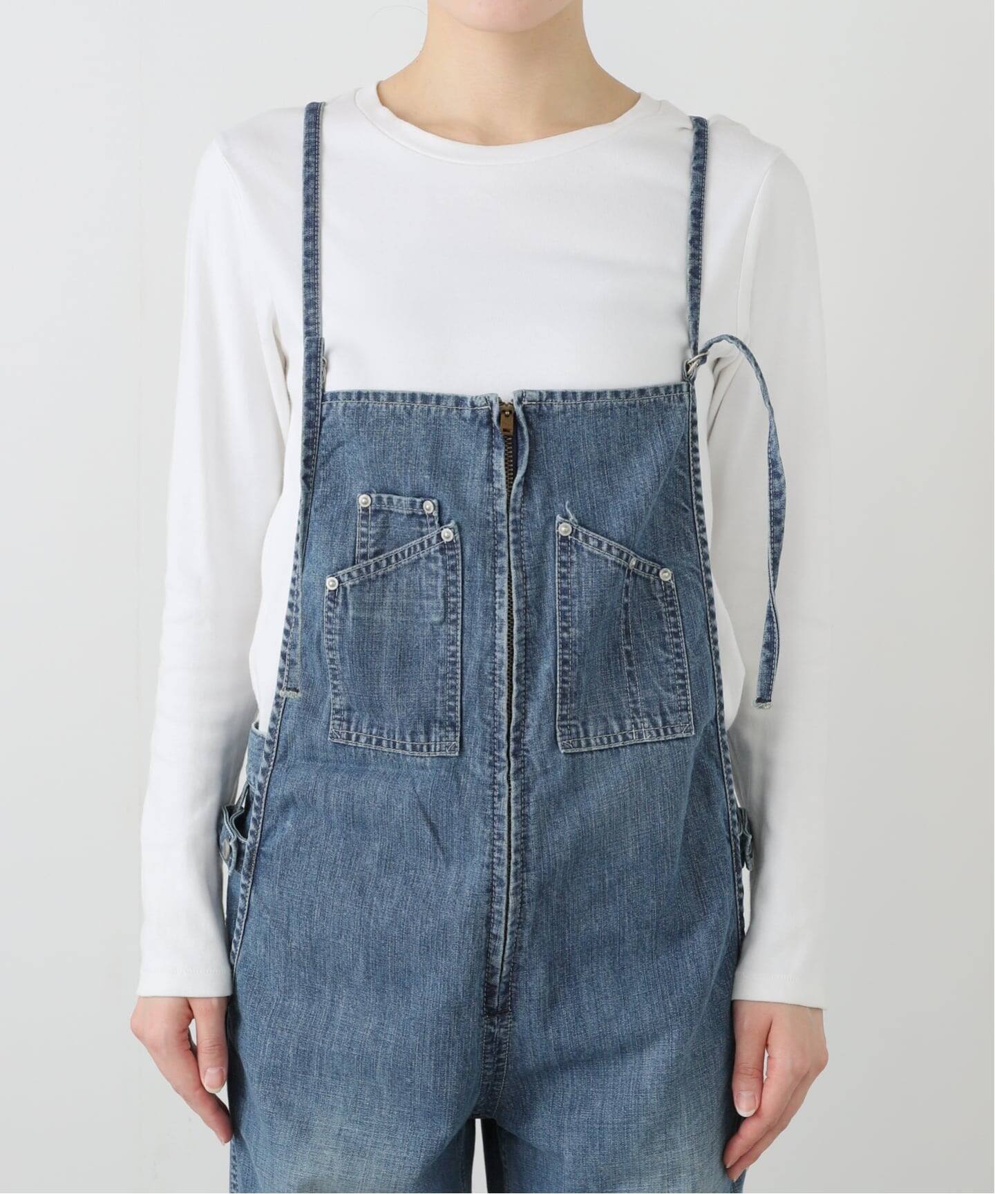 JOHNBULL デニムフレンチサロペット（サロペット／オーバーオール