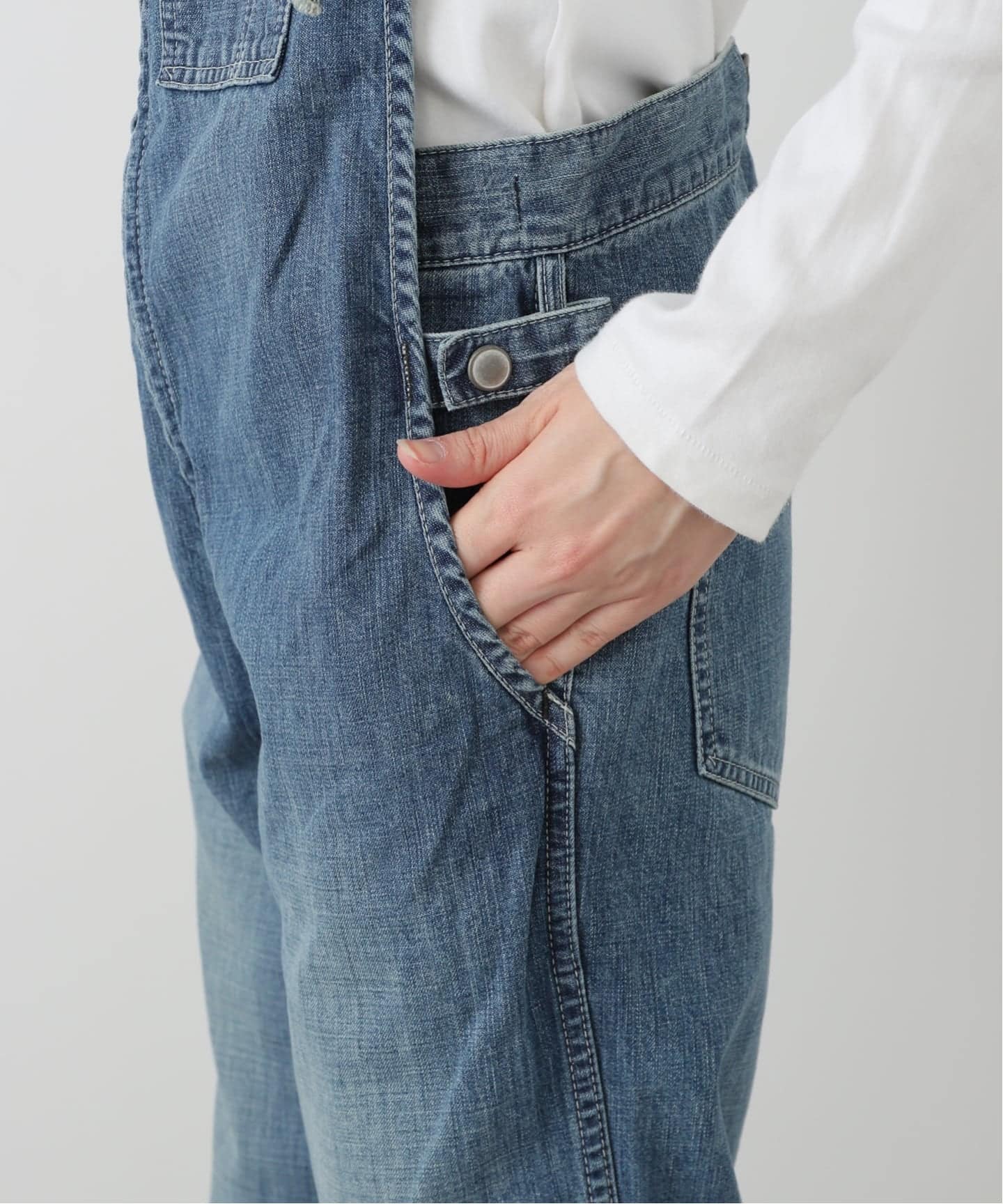 JOHNBULL デニムフレンチサロペット（サロペット／オーバーオール