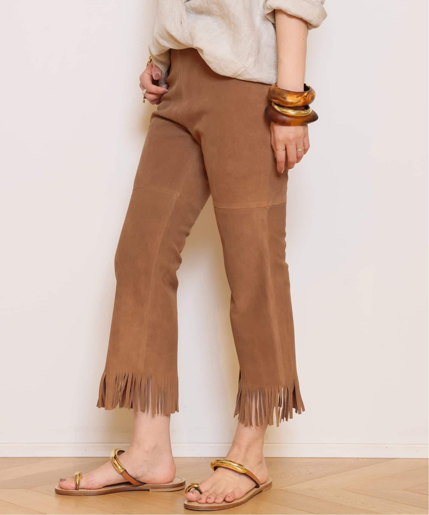 MADISONBLUE/マディソンブルー】SUEDE FRINGE パンツ（その他パンツ