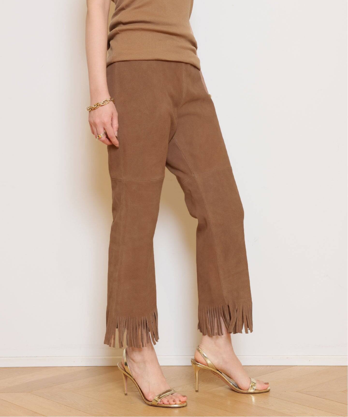 MADISONBLUE/マディソンブルー】SUEDE FRINGE パンツ（その他パンツ