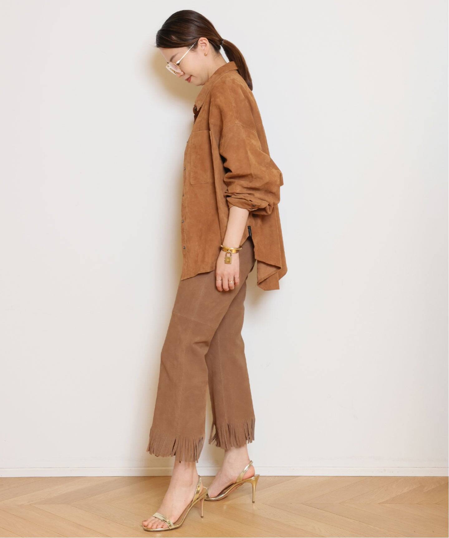 MADISONBLUE/マディソンブルー】SUEDE FRINGE パンツ（その他パンツ