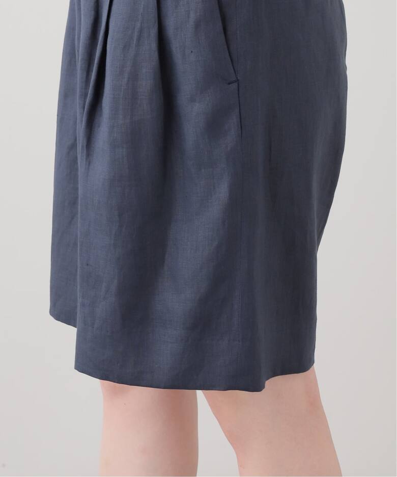 MADISONBLUE/マディソンブルー】 LINEN WIDE TUCK ショーツ（ショート 