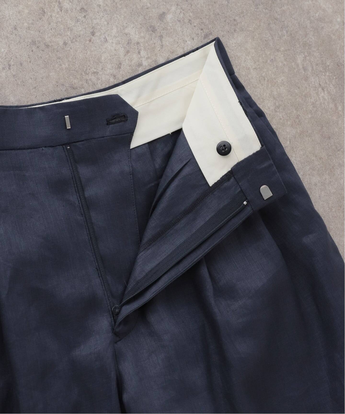 MADISONBLUE/マディソンブルー】 LINEN WIDE TUCK ショーツ（ショート