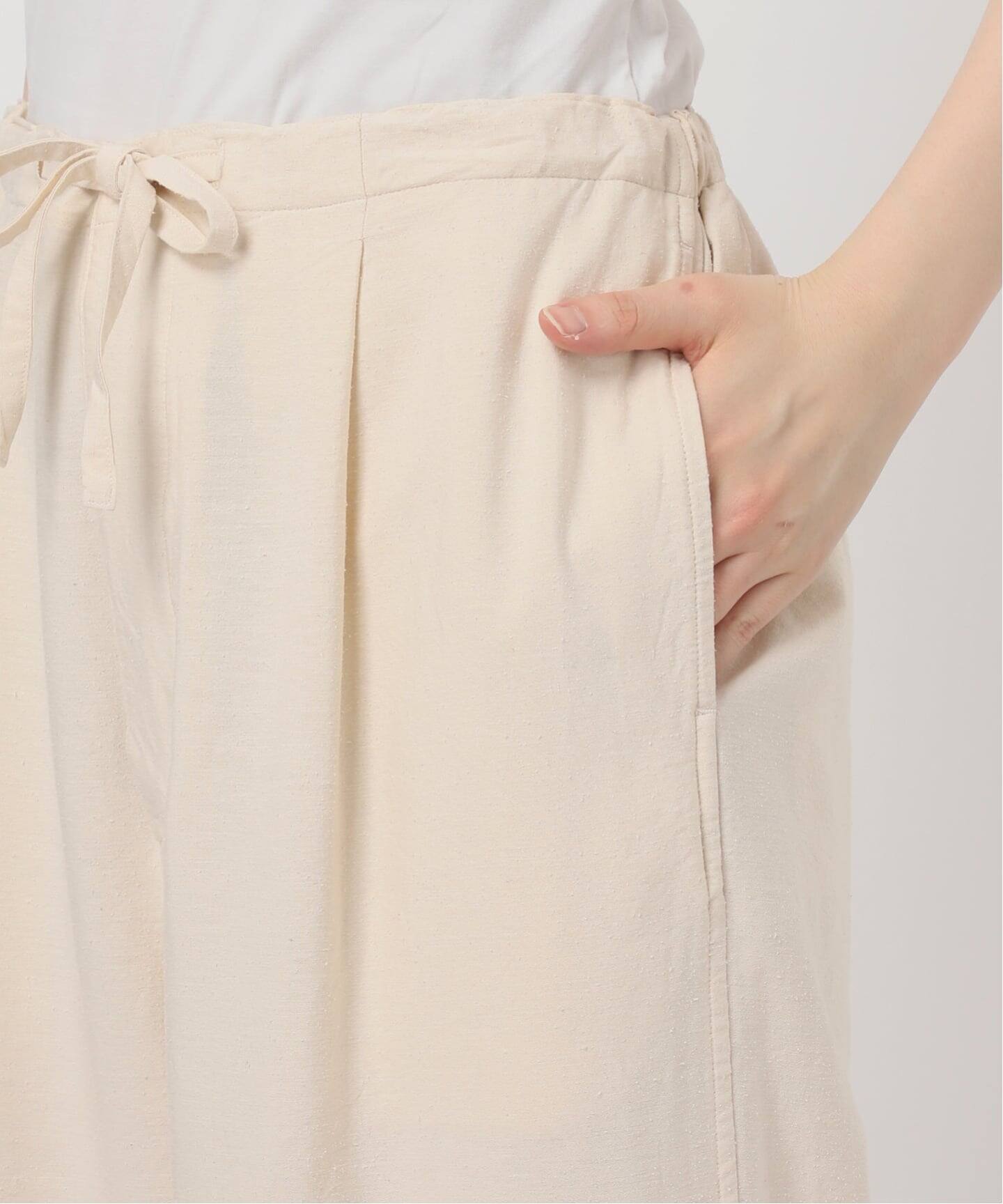 HERILL/ヘリル】Silk cotton nep Workパンツ（スラックス）｜MUSE de