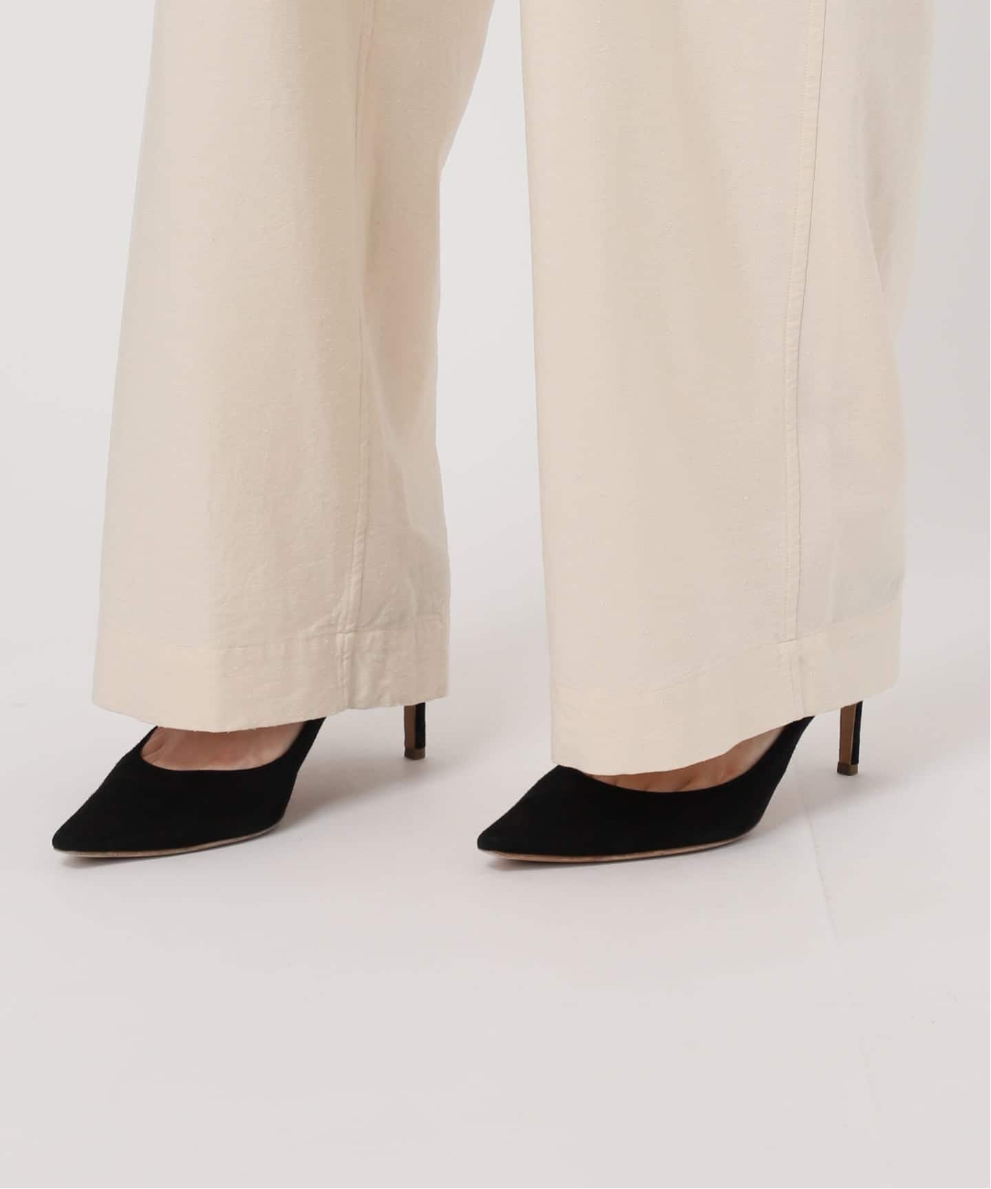 HERILL/ヘリル】Silk cotton nep Workパンツ（スラックス）｜MUSE de