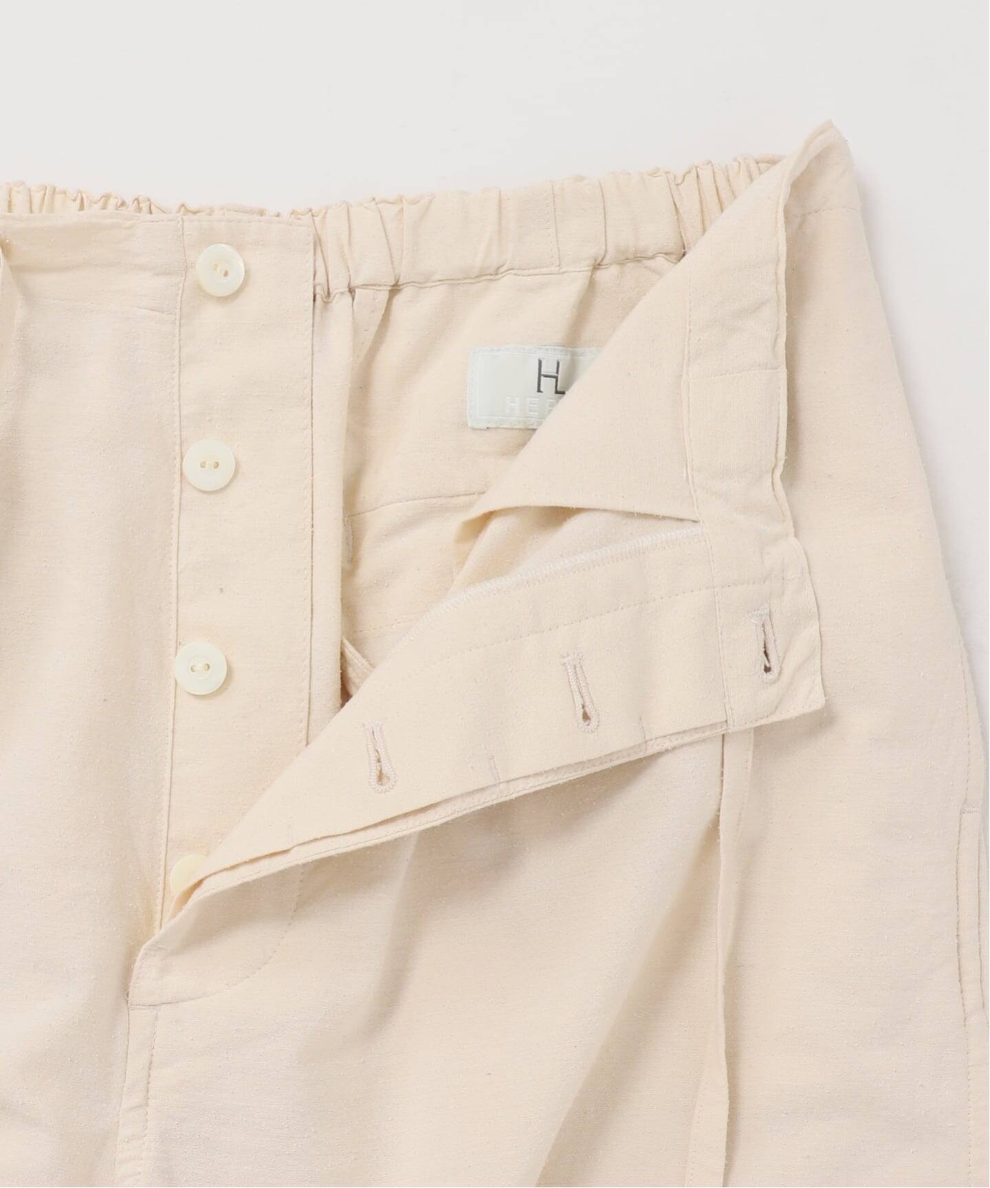 HERILL/ヘリル】Silk cotton nep Workパンツ（スラックス）｜MUSE de