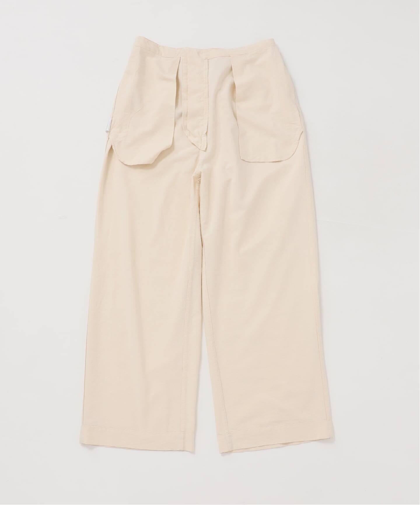 HERILL/ヘリル】Silk cotton nep Workパンツ（スラックス）｜MUSE de