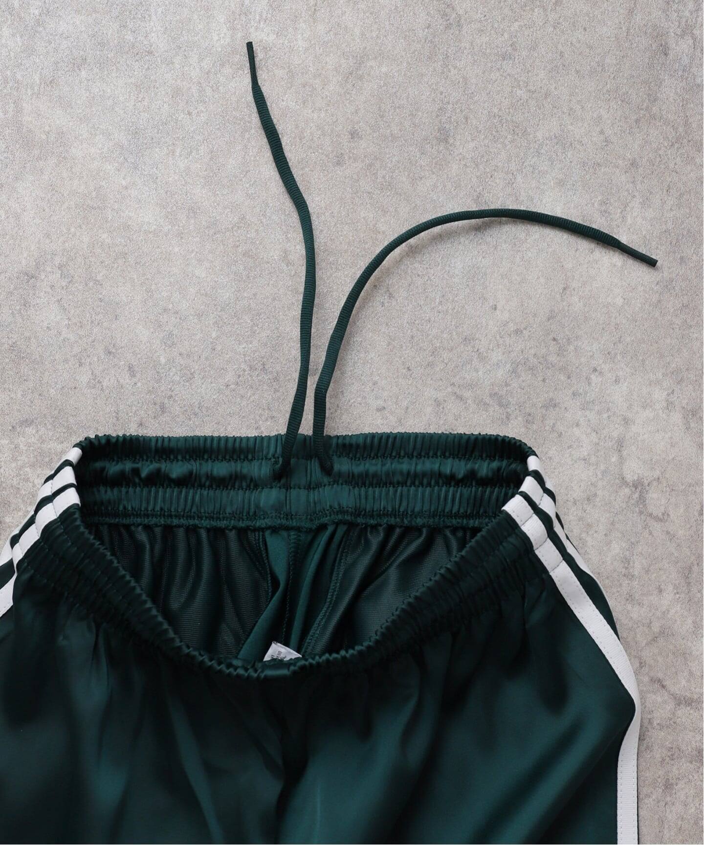 ADIDAS/アディダス】SATIN WIDE LEG TRACK パンツ（GREEN）（ジャージ