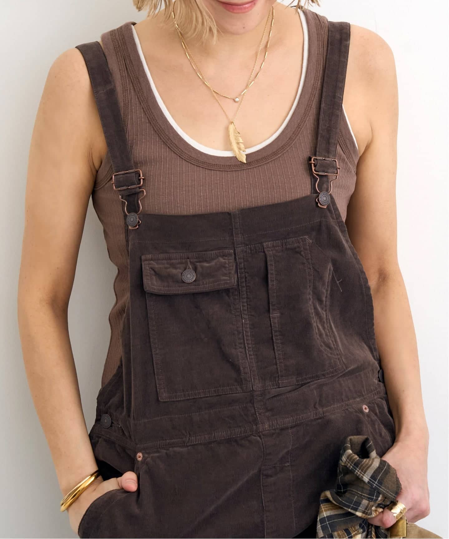STAMMBAUM/シュタンバウム】 Corduroy Overall（サロペット