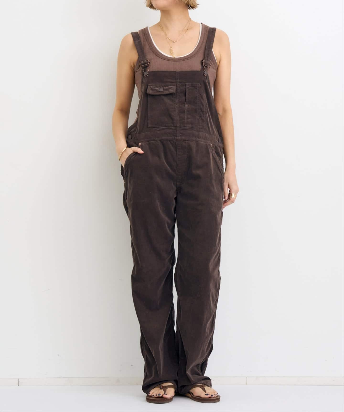 STAMMBAUM/シュタンバウム】 Corduroy Overall（サロペット