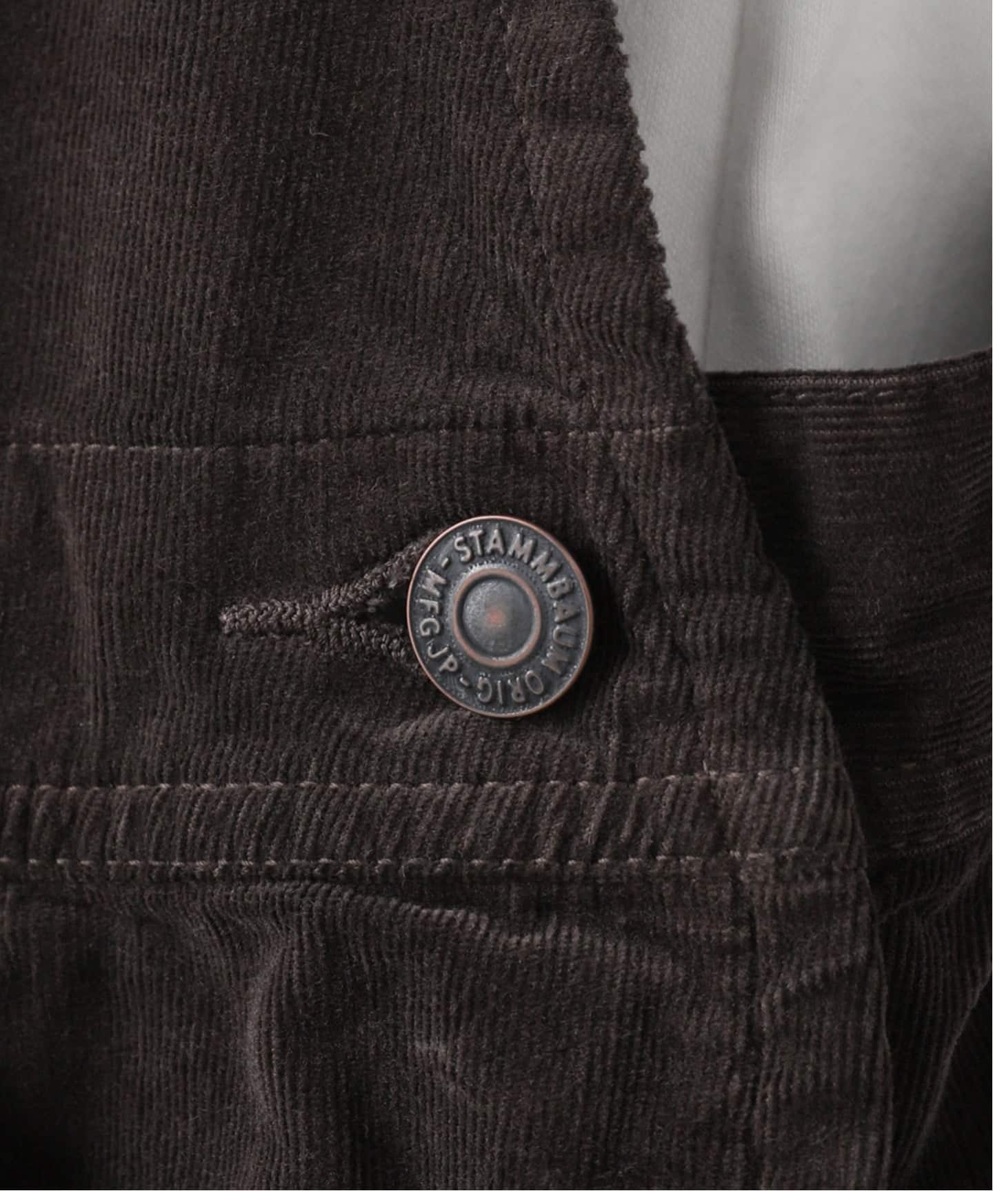 STAMMBAUM/シュタンバウム】 Corduroy Overall（サロペット