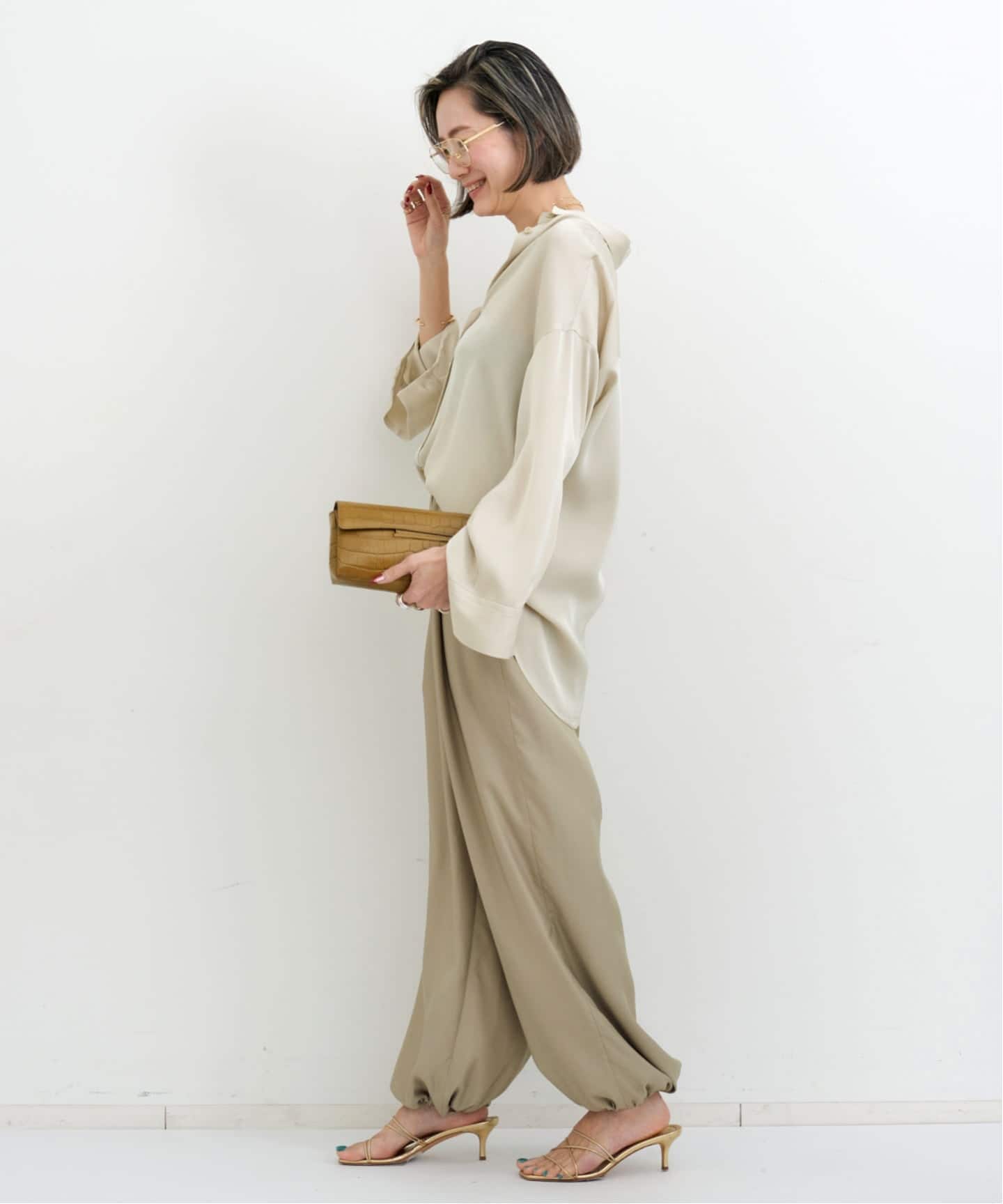 Fibril Satin Pants（その他パンツ）｜L'Appartement（アパルトモン