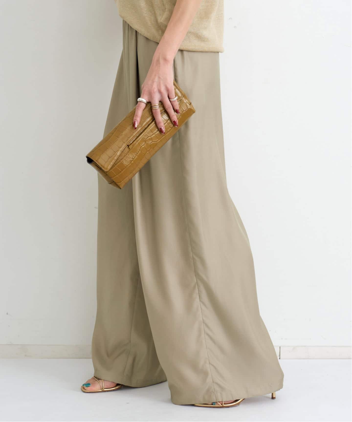 アパルトモン購入　フィリブルサテンパンツ Fibril Satin Pants（その他パンツ）｜L'Appartement（アパルトモン