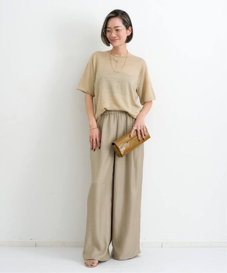 Fibril Satin Pants（その他パンツ）｜L