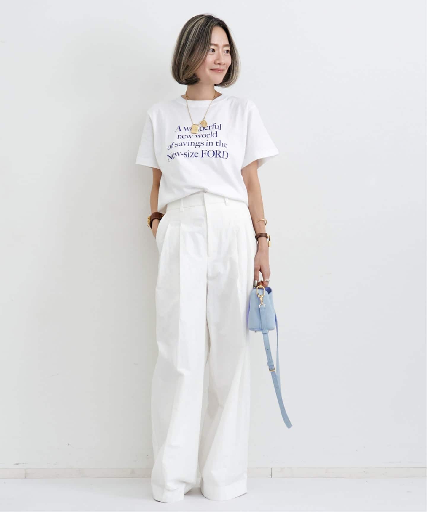 COTTON 2TUCK WIDE PANTS（その他パンツ）｜L'Appartement