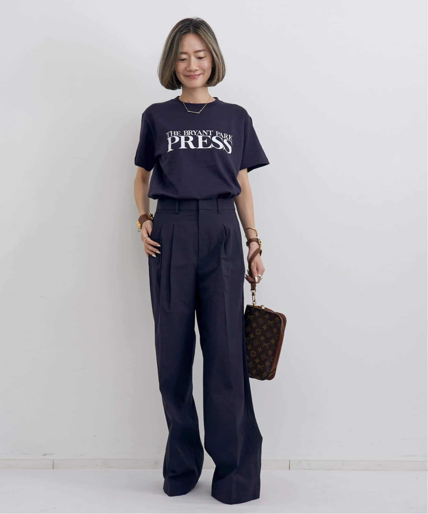 COTTON 2TUCK WIDE PANTS（その他パンツ）｜L'Appartement