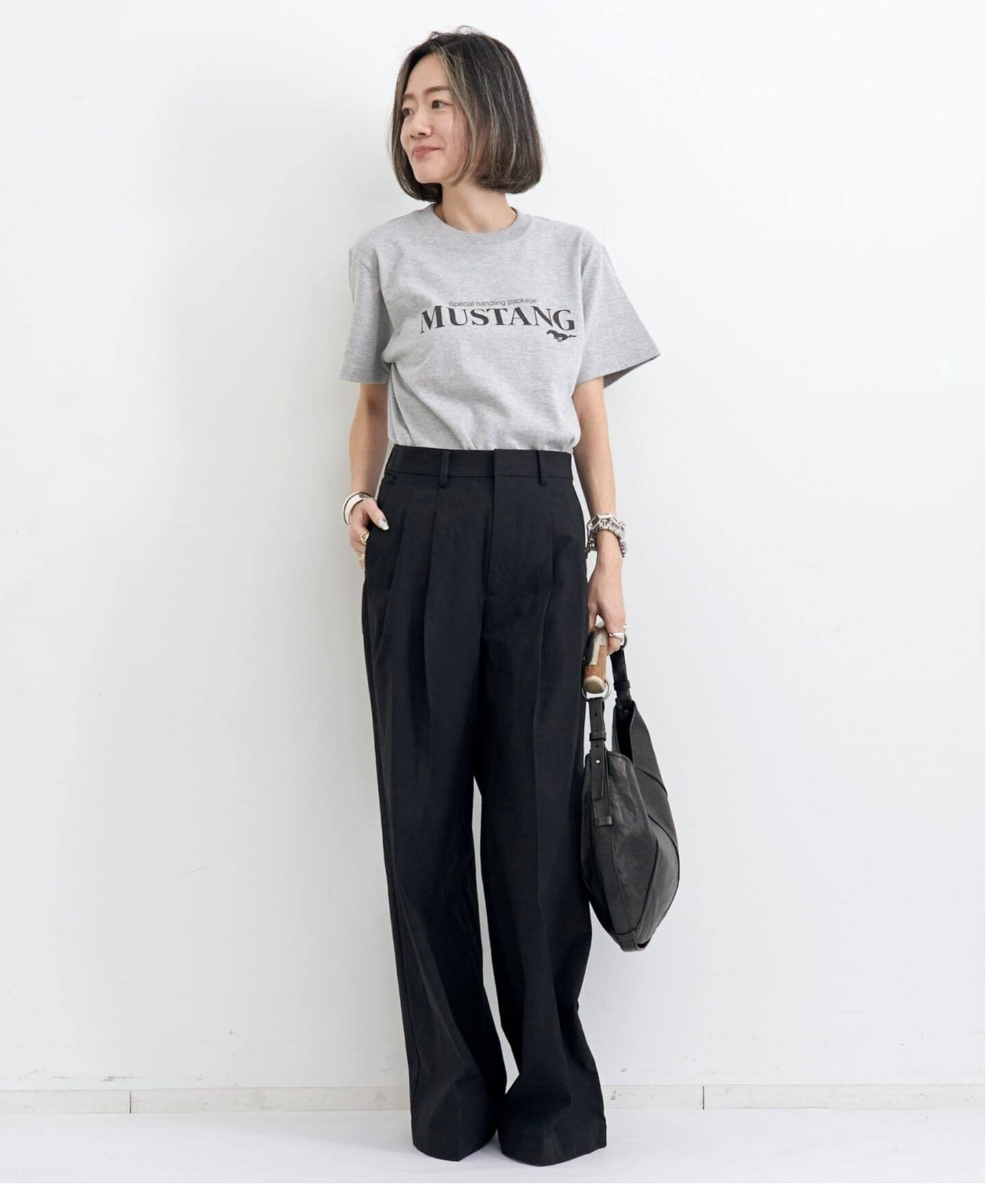 COTTON 2TUCK WIDE PANTS（その他パンツ）｜L'Appartement