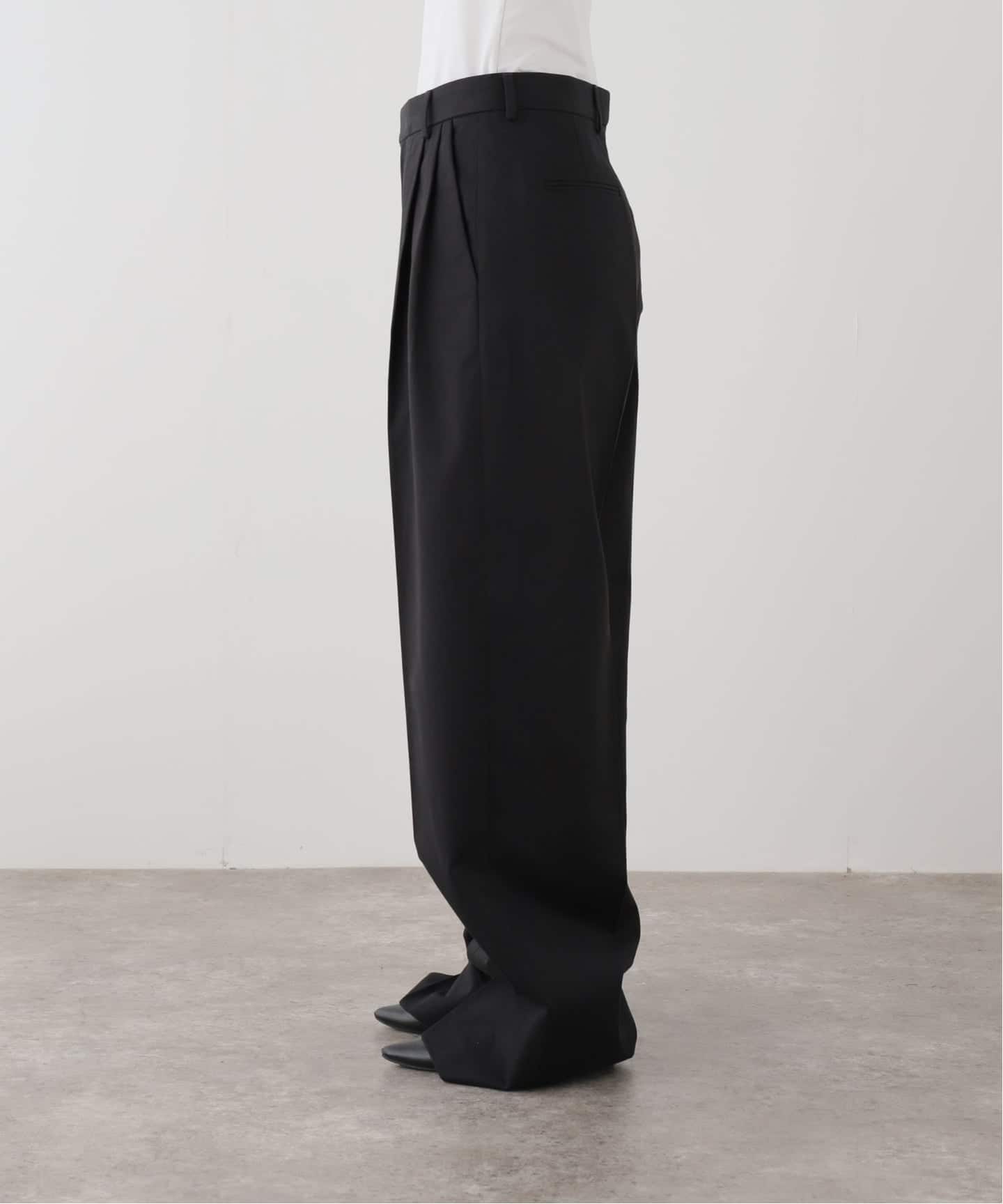 INDRESS/インドレス】 COTTON TWIL WIDE PANTS（スラックス）｜L