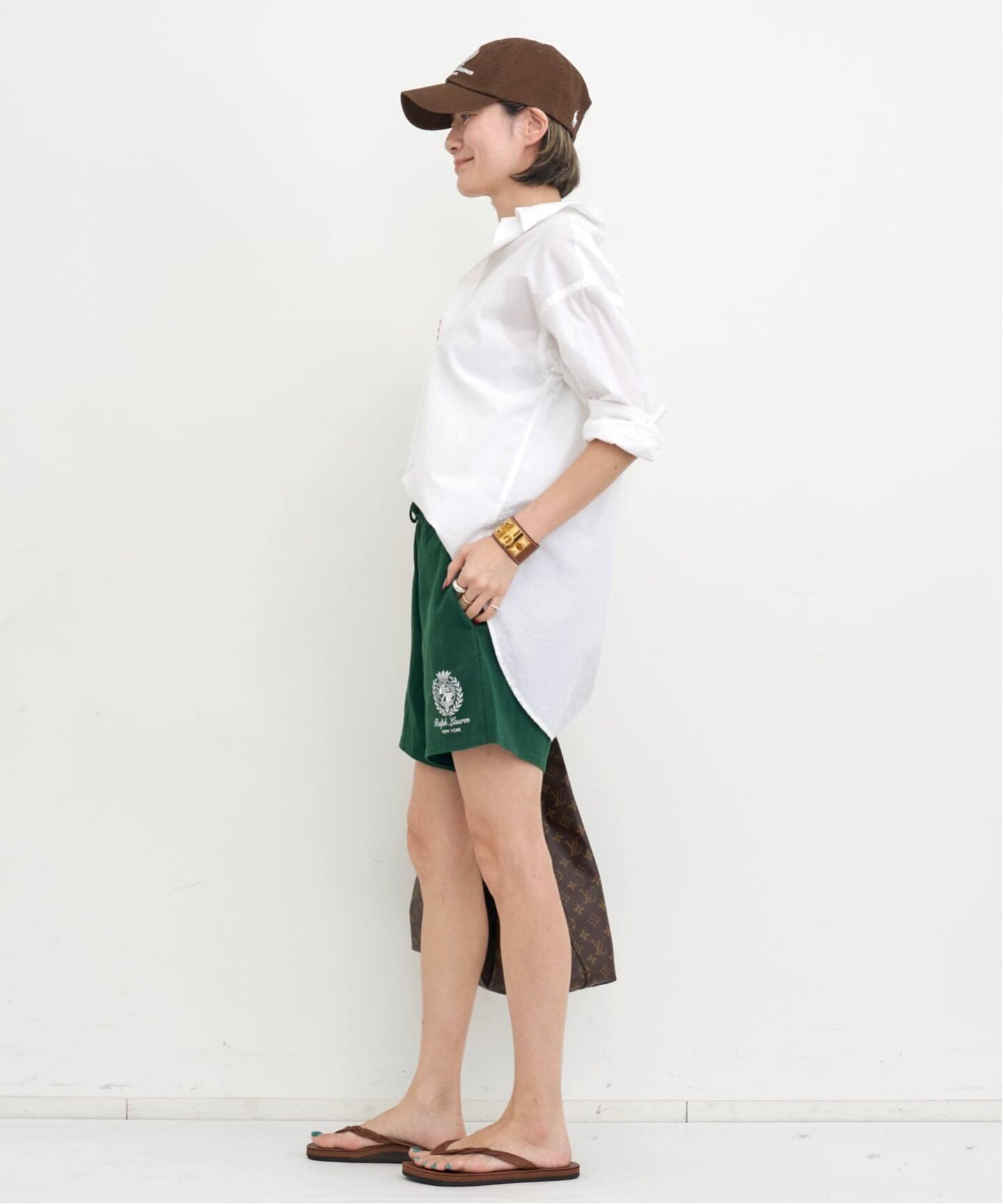 Polo Ralph Lauren オリーブグリーン ショーツとキャップセット POLO RALPH LAUREN/ポロ ラルフ ローレン】 KNIT SHORTS（ショート