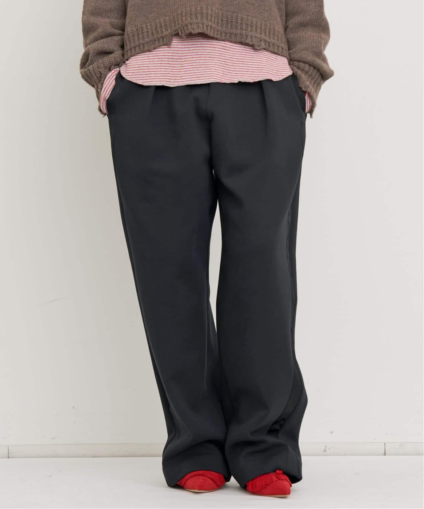 Col Pierrot/コル ピエロ】 SIDE SATIN LINE PANTS（その他パンツ）｜L