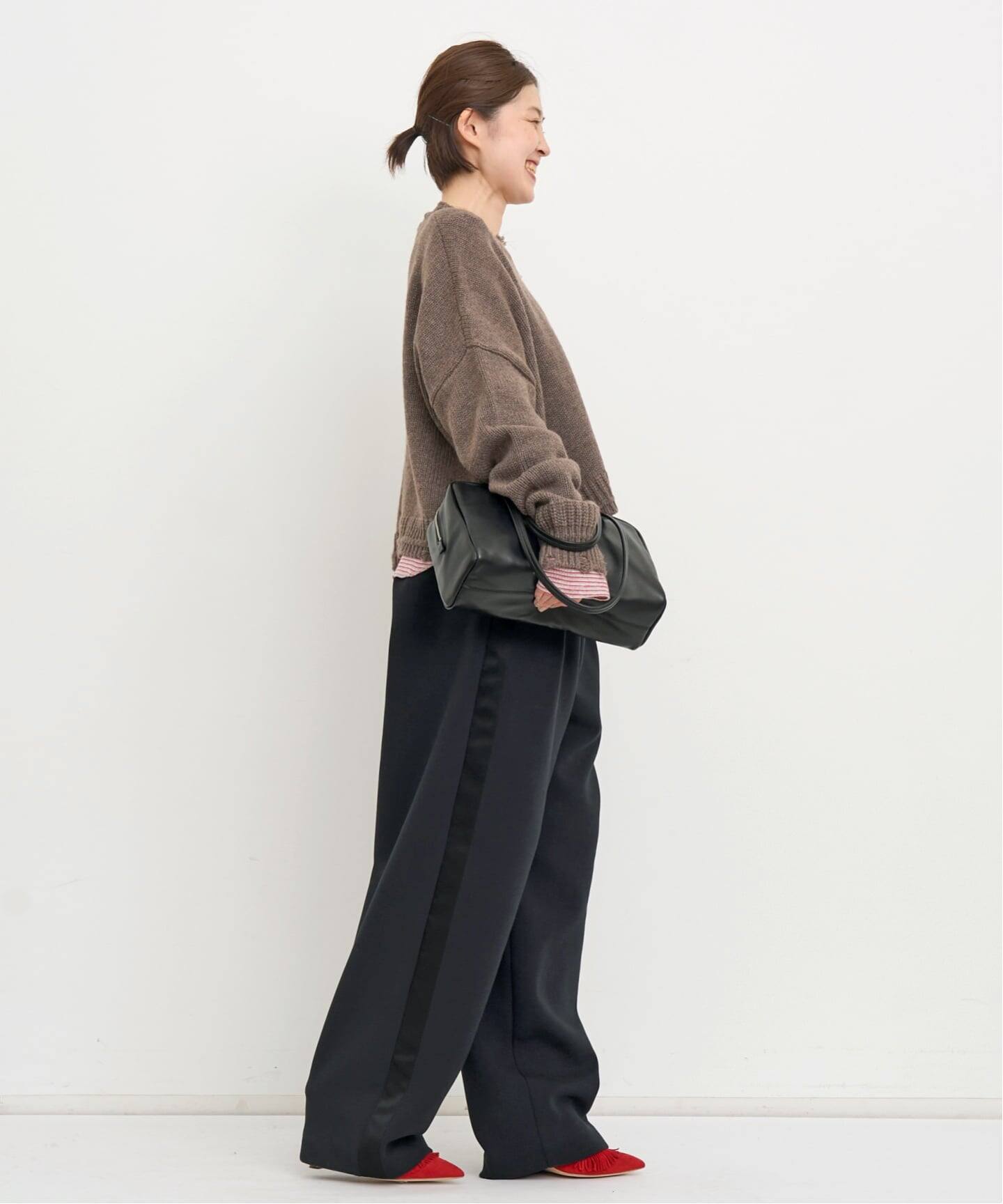 Col Pierrot/コル ピエロ】 SIDE SATIN LINE PANTS（その他パンツ）｜L