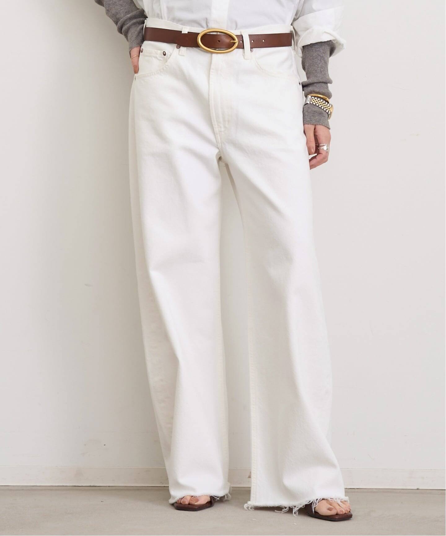 AGOLDE/エーゴールドイー】 LOW CORVE FRAY DENIM（デニムパンツ 