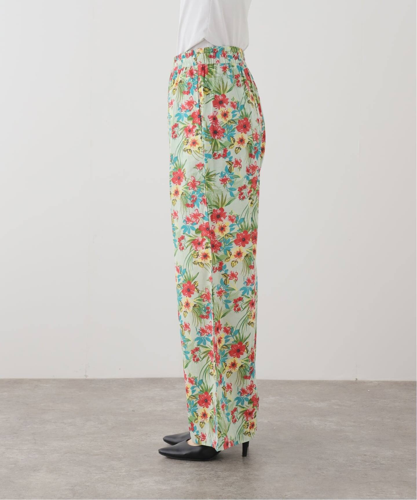 COUTURE D'ADAM/クチュールドアダム】 FLOWER PRINT EASY WIDE PANTS