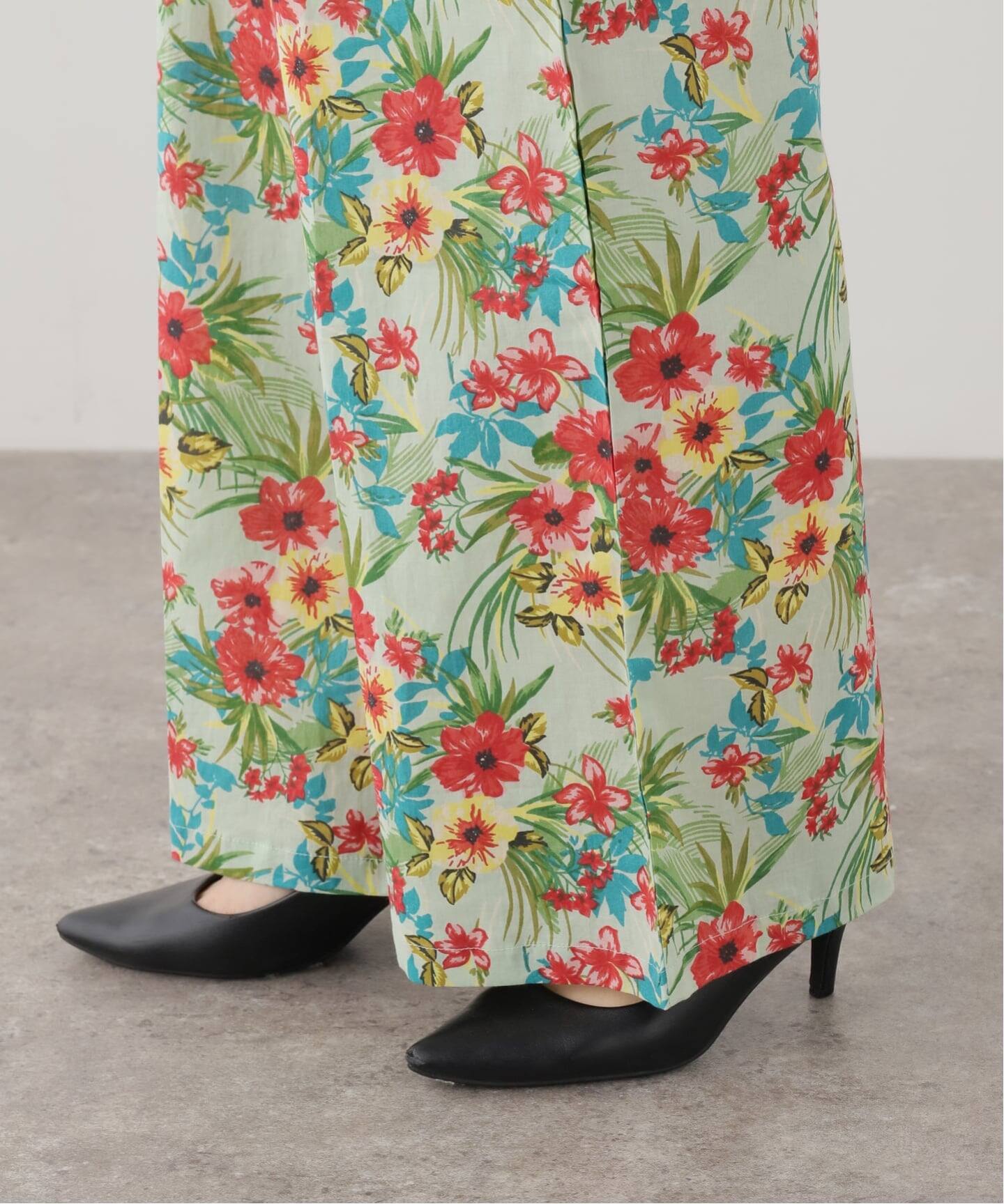 COUTURE D'ADAM/クチュールドアダム】 FLOWER PRINT EASY WIDE PANTS COUTURE D'ADAM/クチュールドアダム】 FLOWER PRINT EASY WIDE PANTS