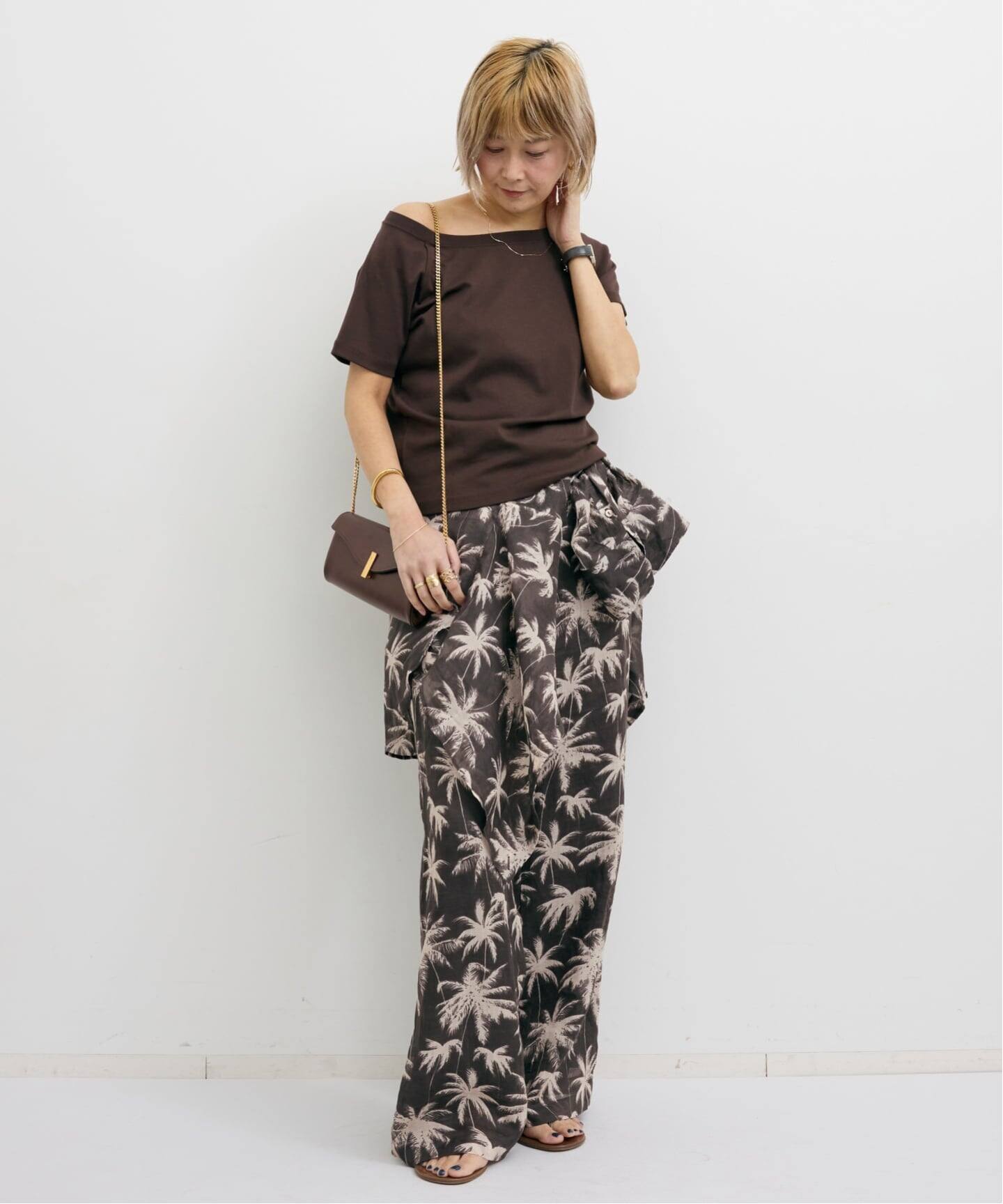 COUTURE D'ADAM/クチュールドアダム】 PALM TREE EASY PANTS（その他