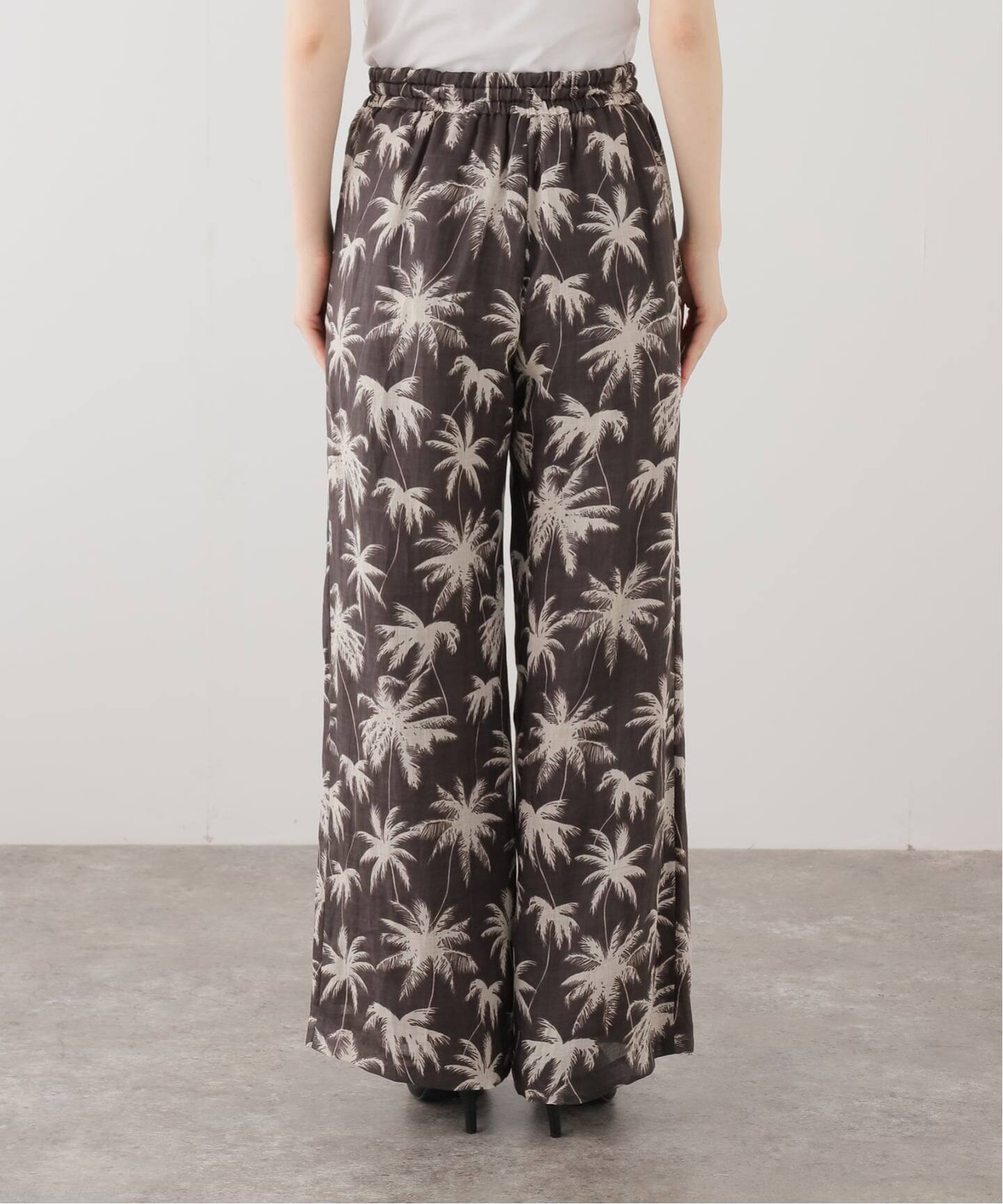 L'Appartement COUTURE D'ADAM イージーパンツ 38 COUTURE D'ADAM/クチュールドアダム】 PALM TREE EASY PANTS（その他