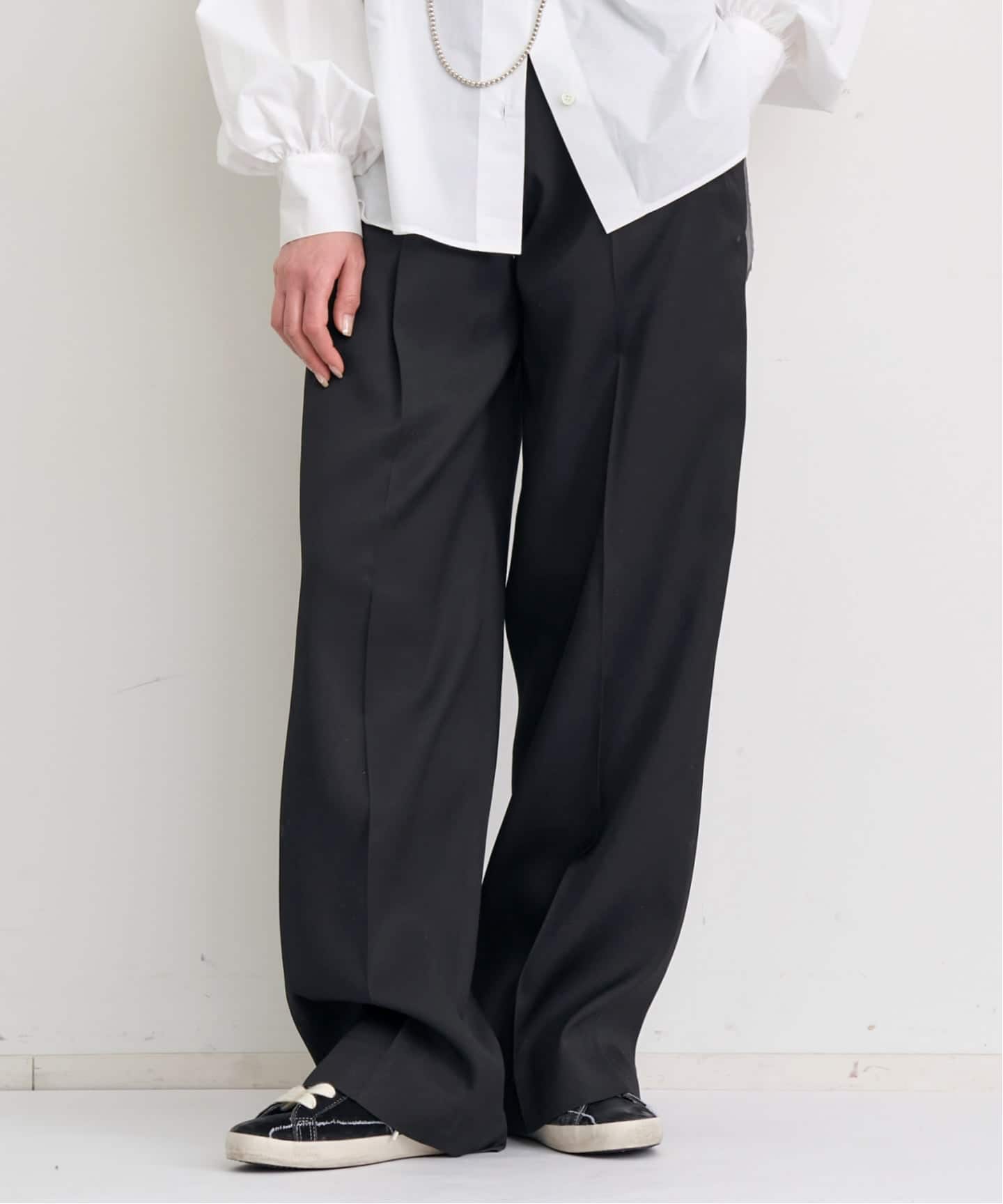 GOLDEN GOOSE/ゴールデン グース】 WIDE LEG LIGHT PANT（スラックス