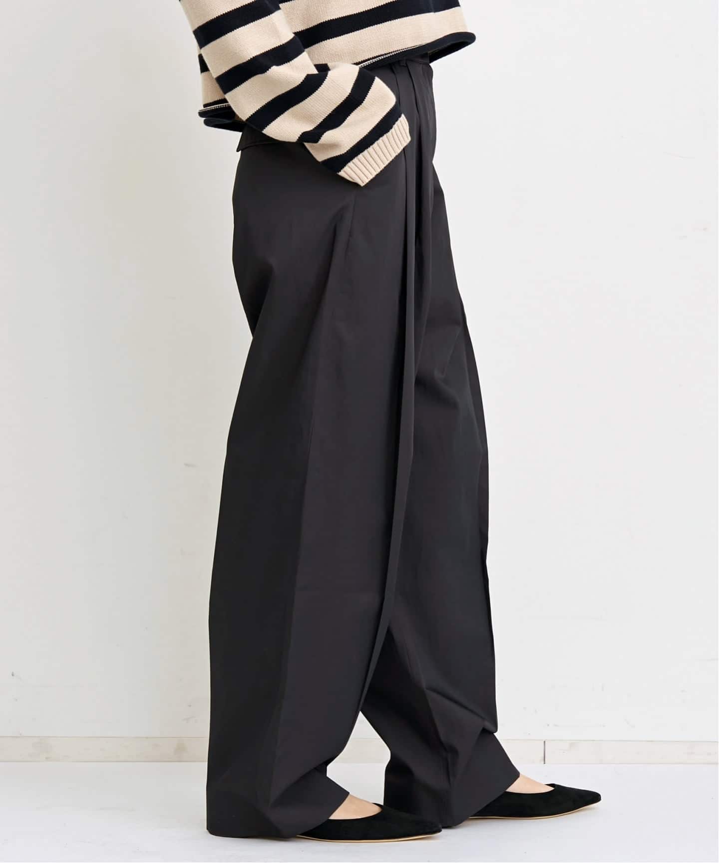 STUDIO NICHOLSON/スタジオ ニコルソン】 FRONT DOUBLE PLEAT PANT